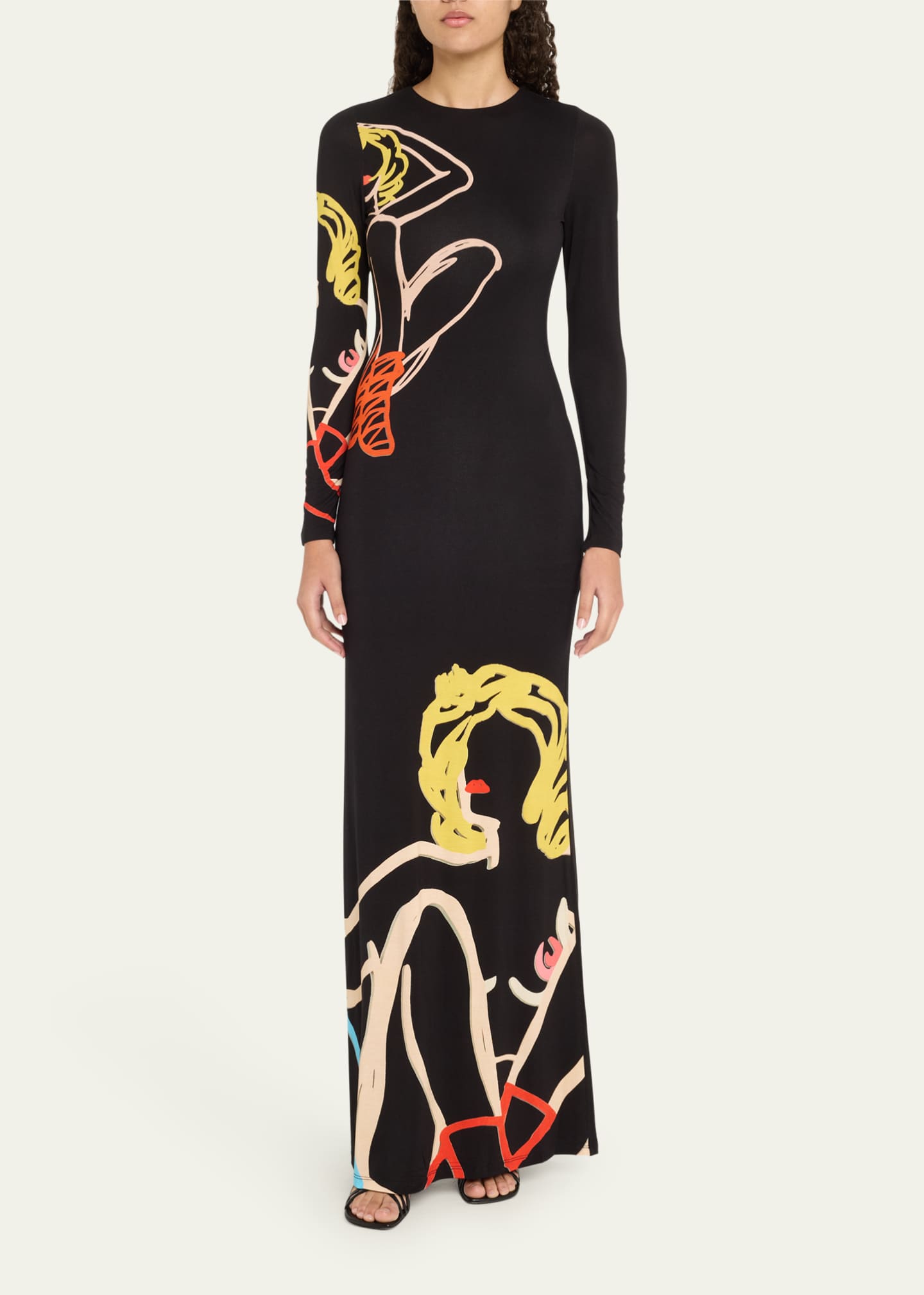 Alice Olivia Natural Beauty Delora Open Back Maxi Dress Bergdorfsexiezpix  Web Porn