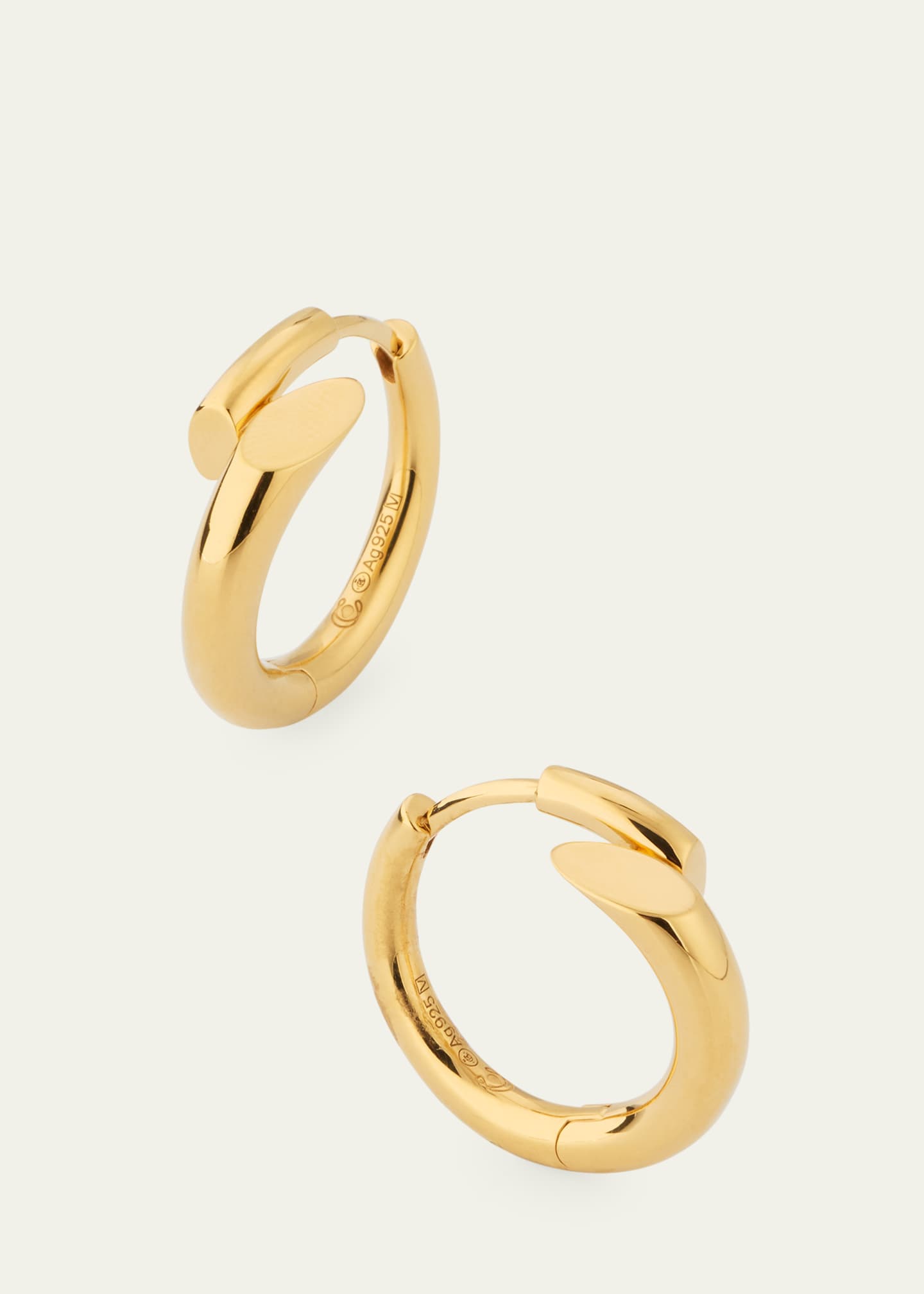 Charlotte Chesnais Creoles Biseau Hoop Earrings Image 3 of 4