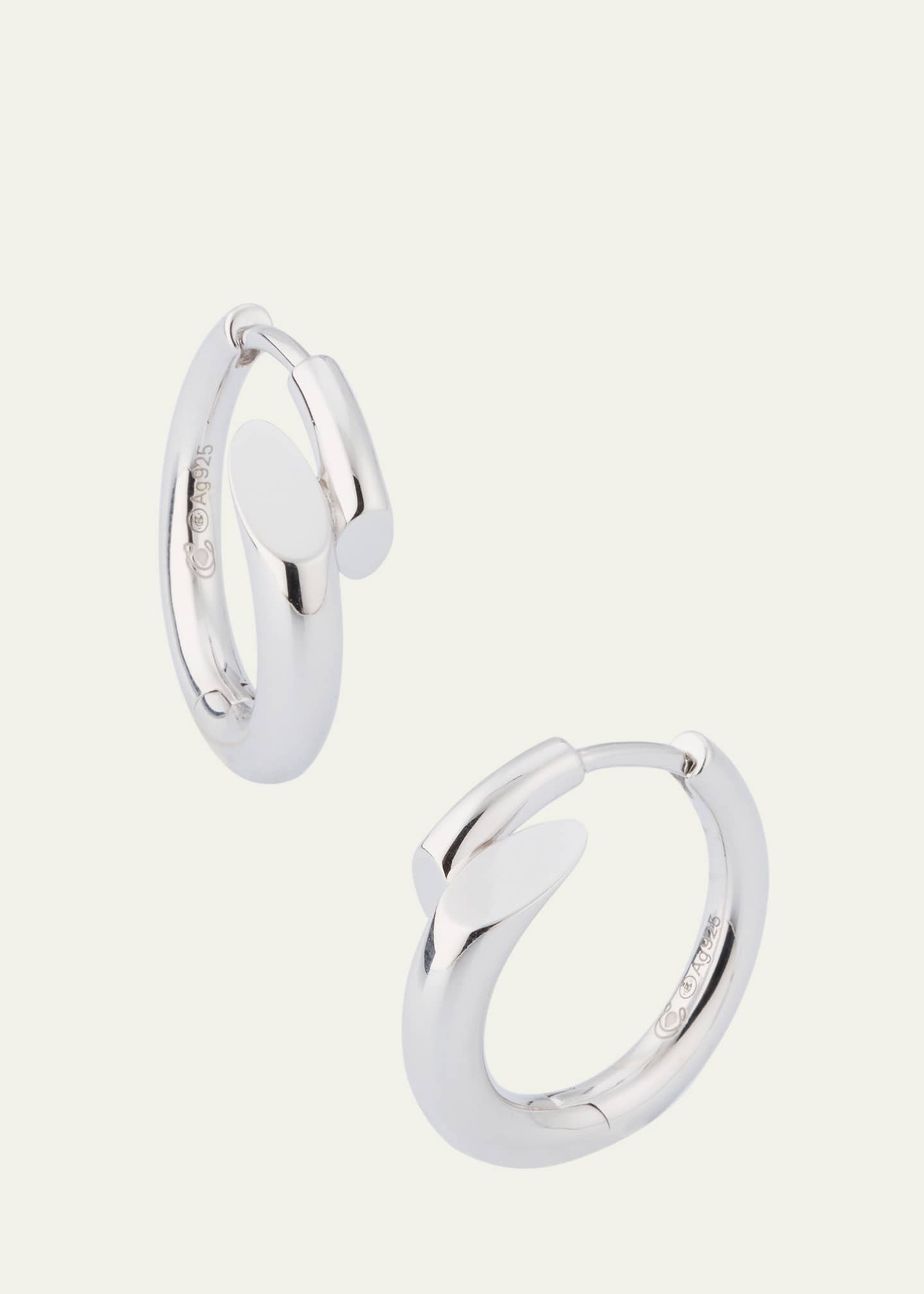 Charlotte Chesnais Creoles Biseau Hoop Earrings - Bergdorf