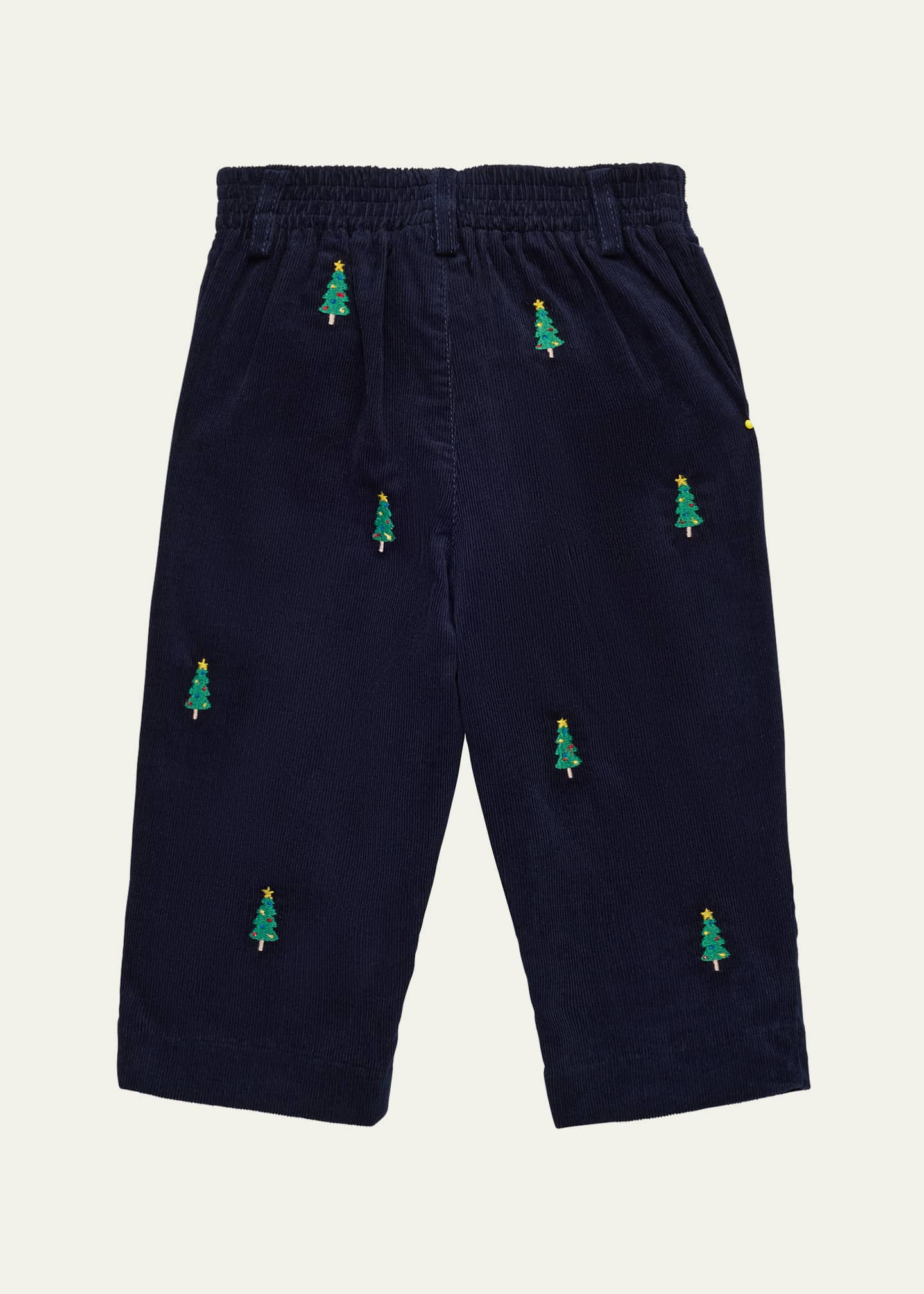 Florence Eiseman Boy's Corduroy Pants W/ Embroidered Christmas Trees, Size 12M-24M Image 2 of 3
