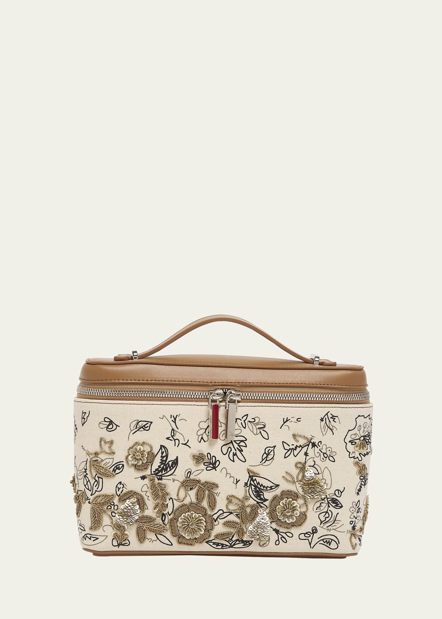 Christian Louboutin Djanis Floral Toile Crossbody Bag Image 1 of 4