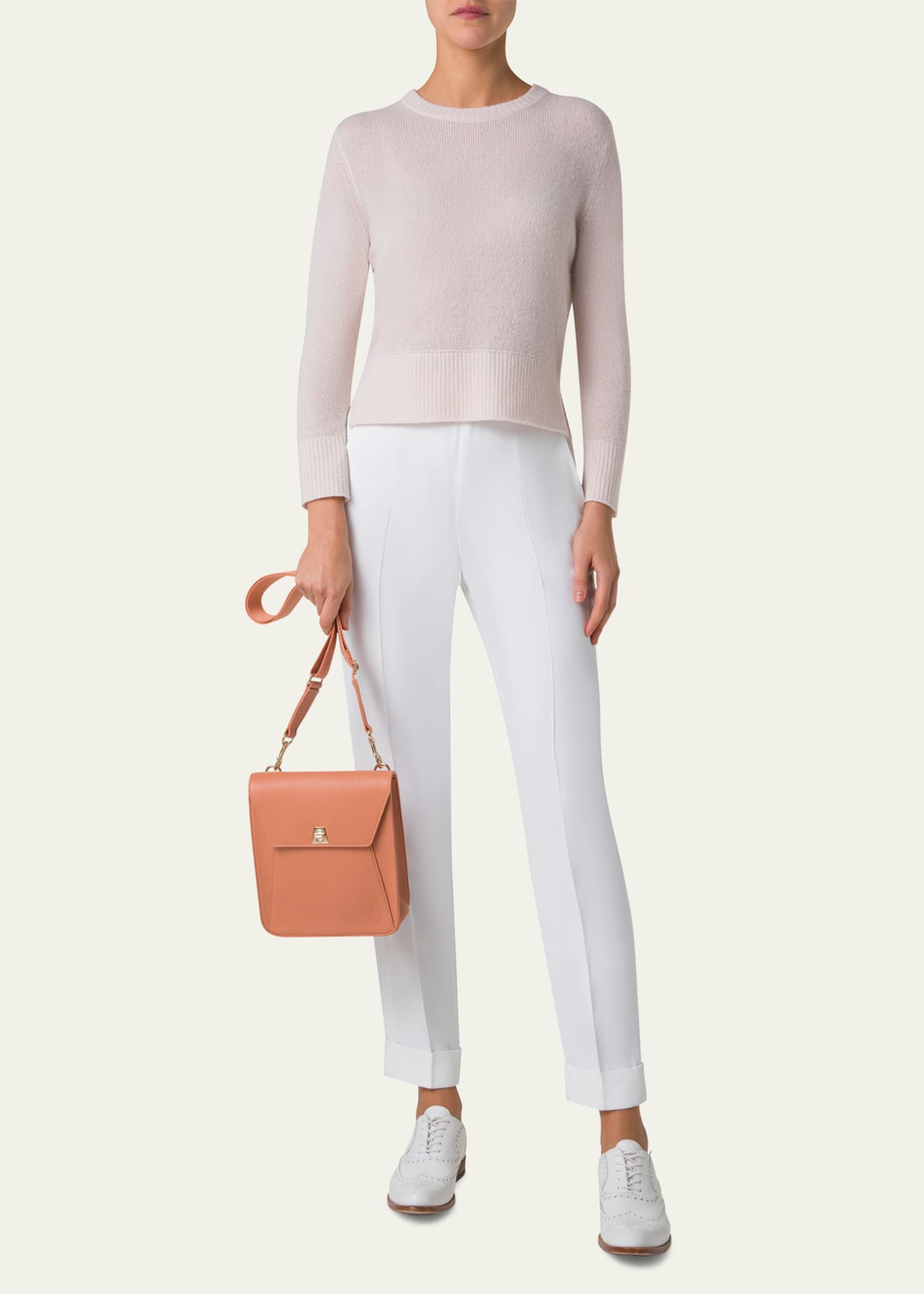 Akris Anouk Little Calfskin Messenger Bag Image 4 of 4