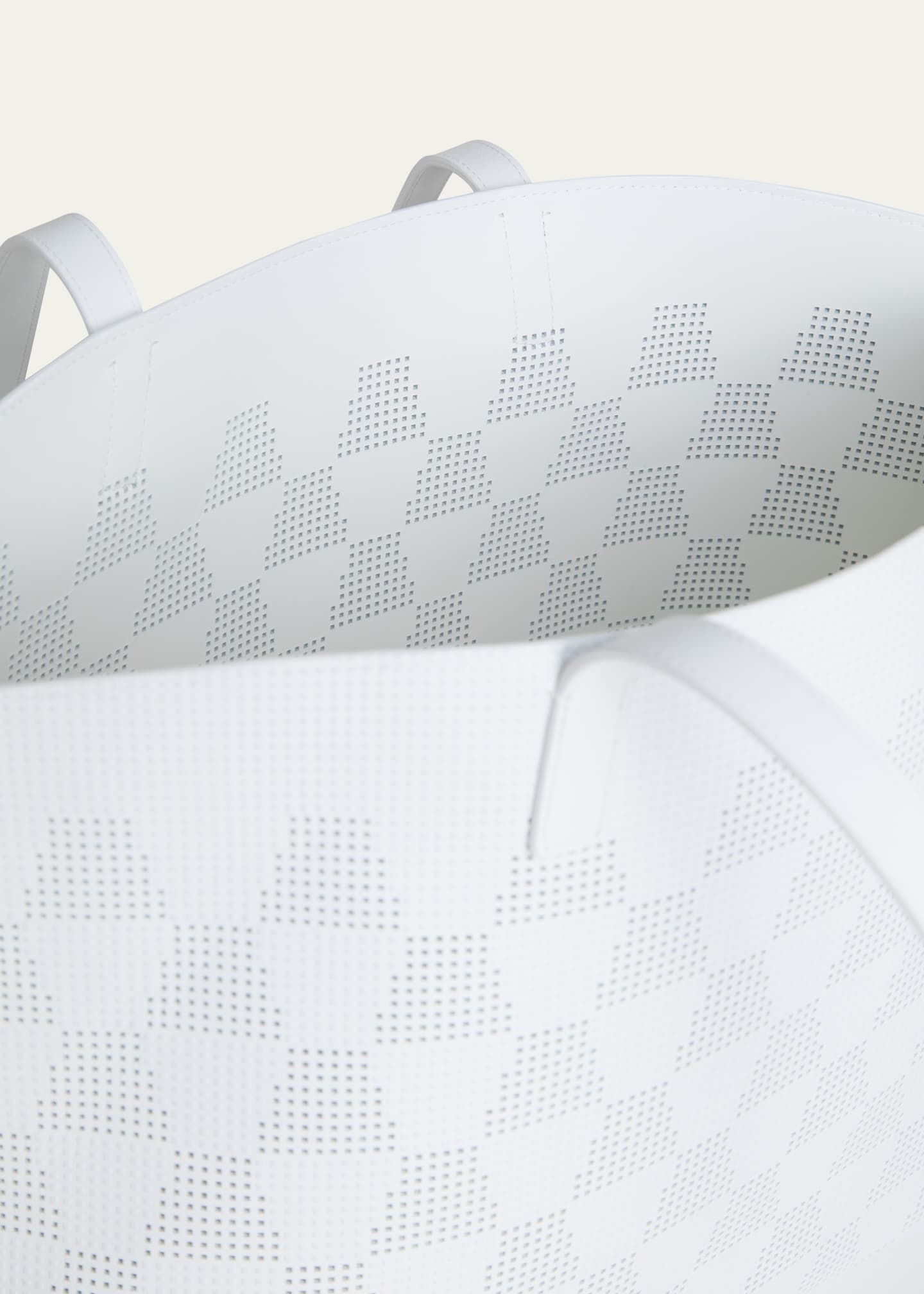 Akris Ai Medium Lasercut Grid Leather Tote Bag Image 3 of 5