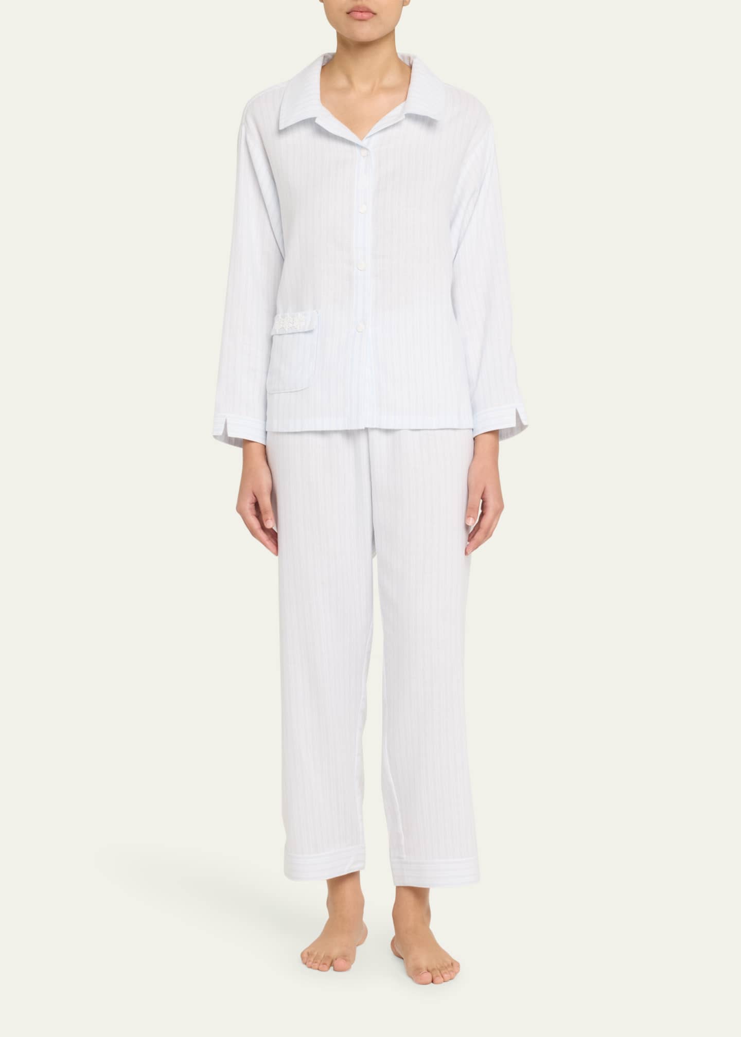 Celestine Josie-1 Striped Cotton Pajama Set Image 2 of 5
