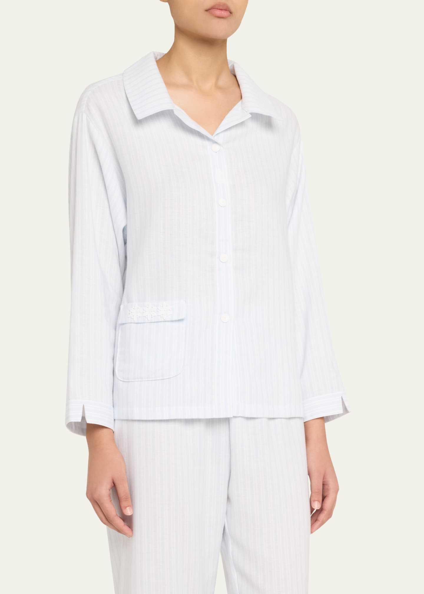 Celestine Josie-1 Striped Cotton Pajama Set Image 4 of 5