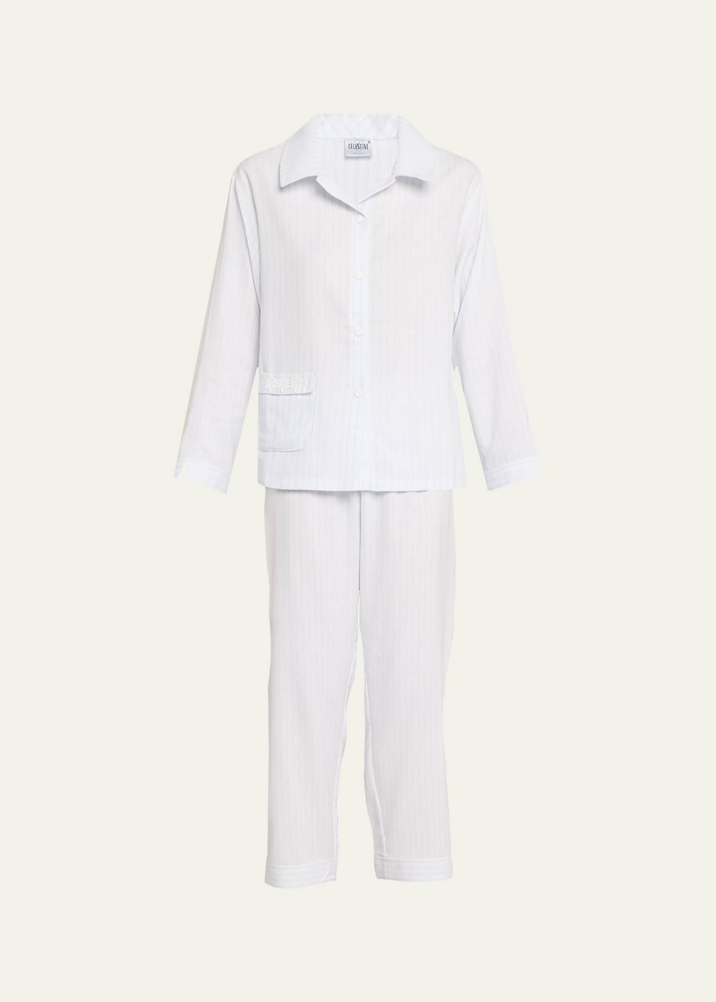Celestine Josie-1 Striped Cotton Pajama Set Image 1 of 5