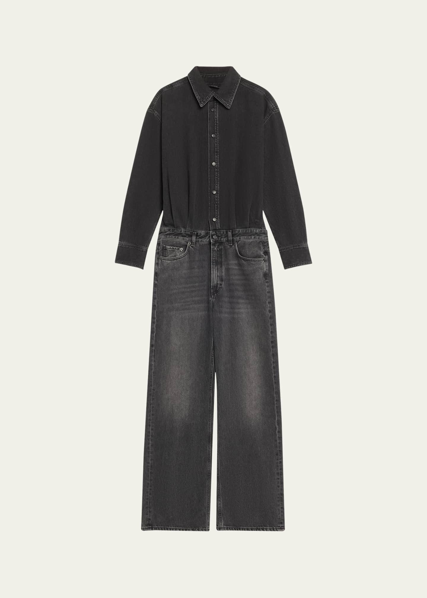 HAIKURE Tessie Long-Sleeve Denim Shirt Image 1 of 5