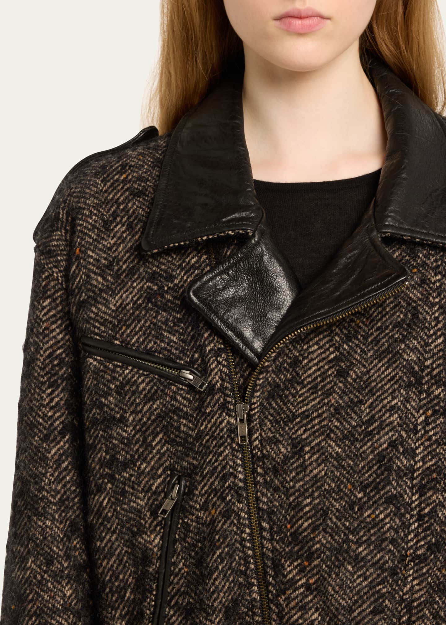 R13 Exaggerated Motorcycle Jacket Image 5 of 5