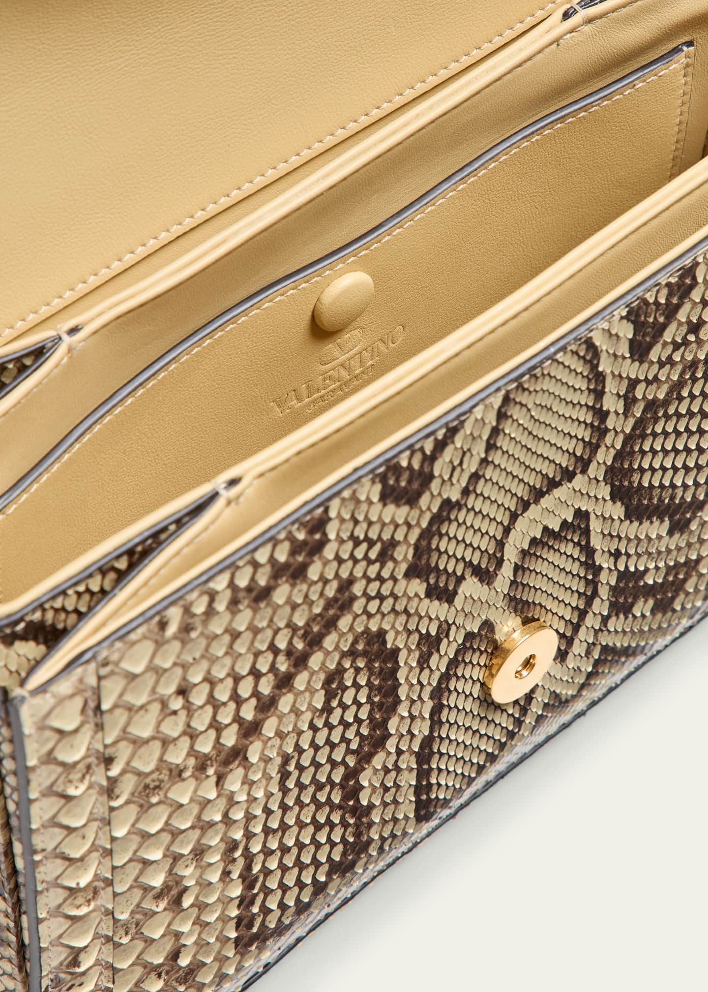 Valentino Garavani 9 to 5 Python Print Leather Shoulder Bag Bergdorf Goodman