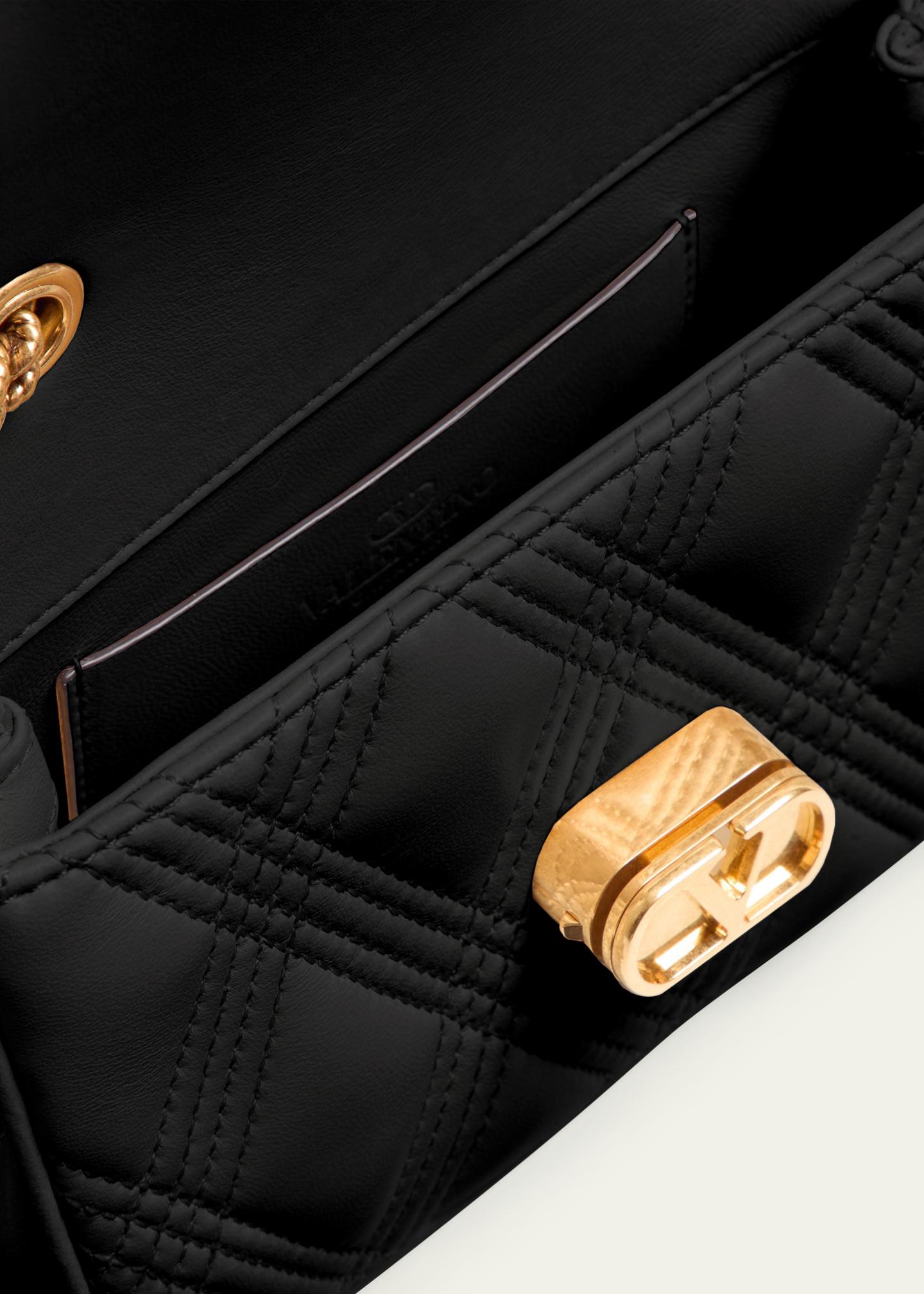 Valentino Garavani Quiltie 67 Small Flap Leather Shoulder Bag ...