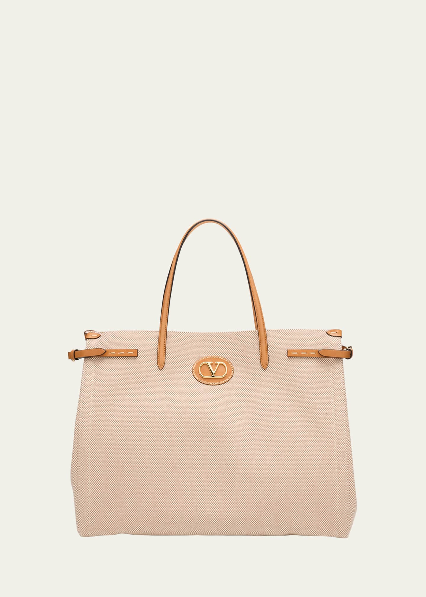 Valentino Garavani Antibes Large Canvas Tote Bag Image 1 of 6