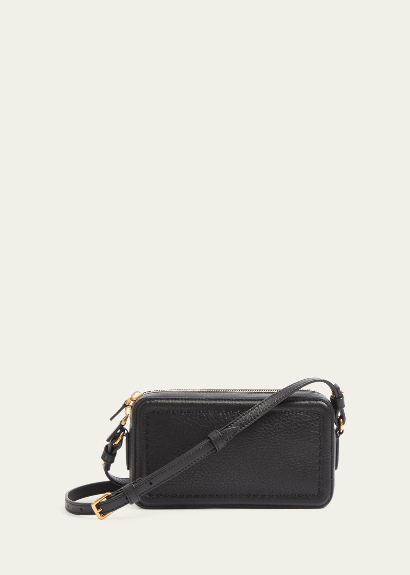 Valentino Garavani Alltime Mini Leather Camera Crossbody Bag