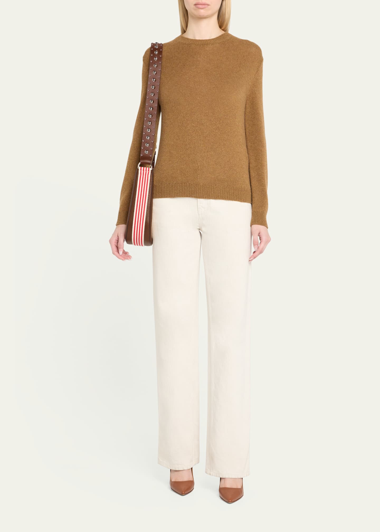 Valentino Garavani Antibes Small Canvas Hobo Crossbody Bag Image 5 of 6