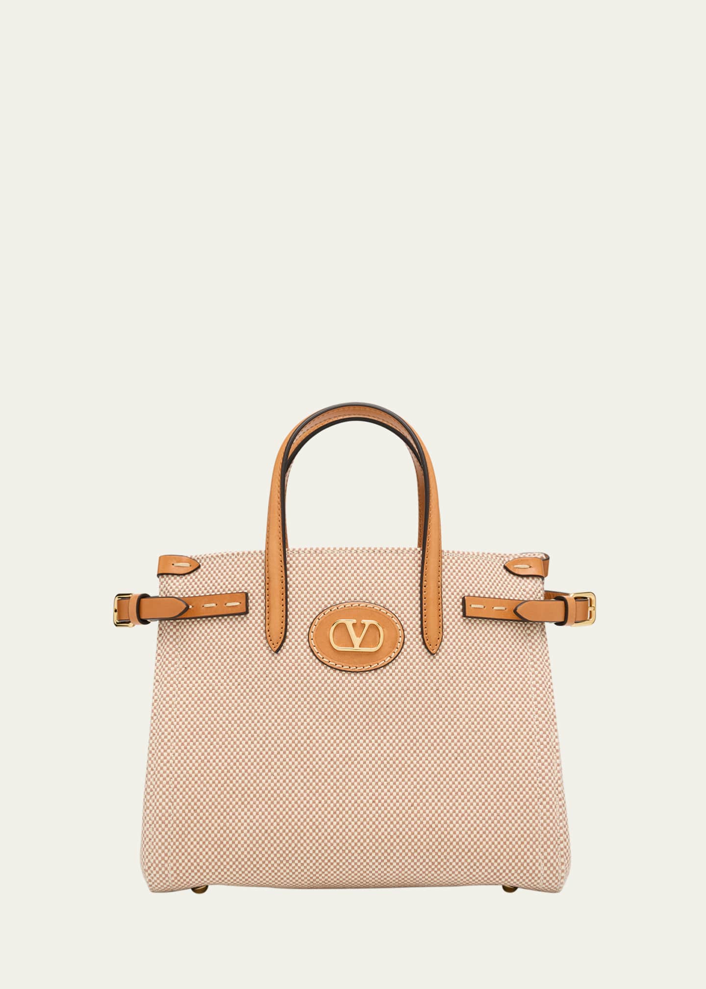 Valentino Garavani Antibes Medium Canvas Shopping Tote Bag Image 1 of 6
