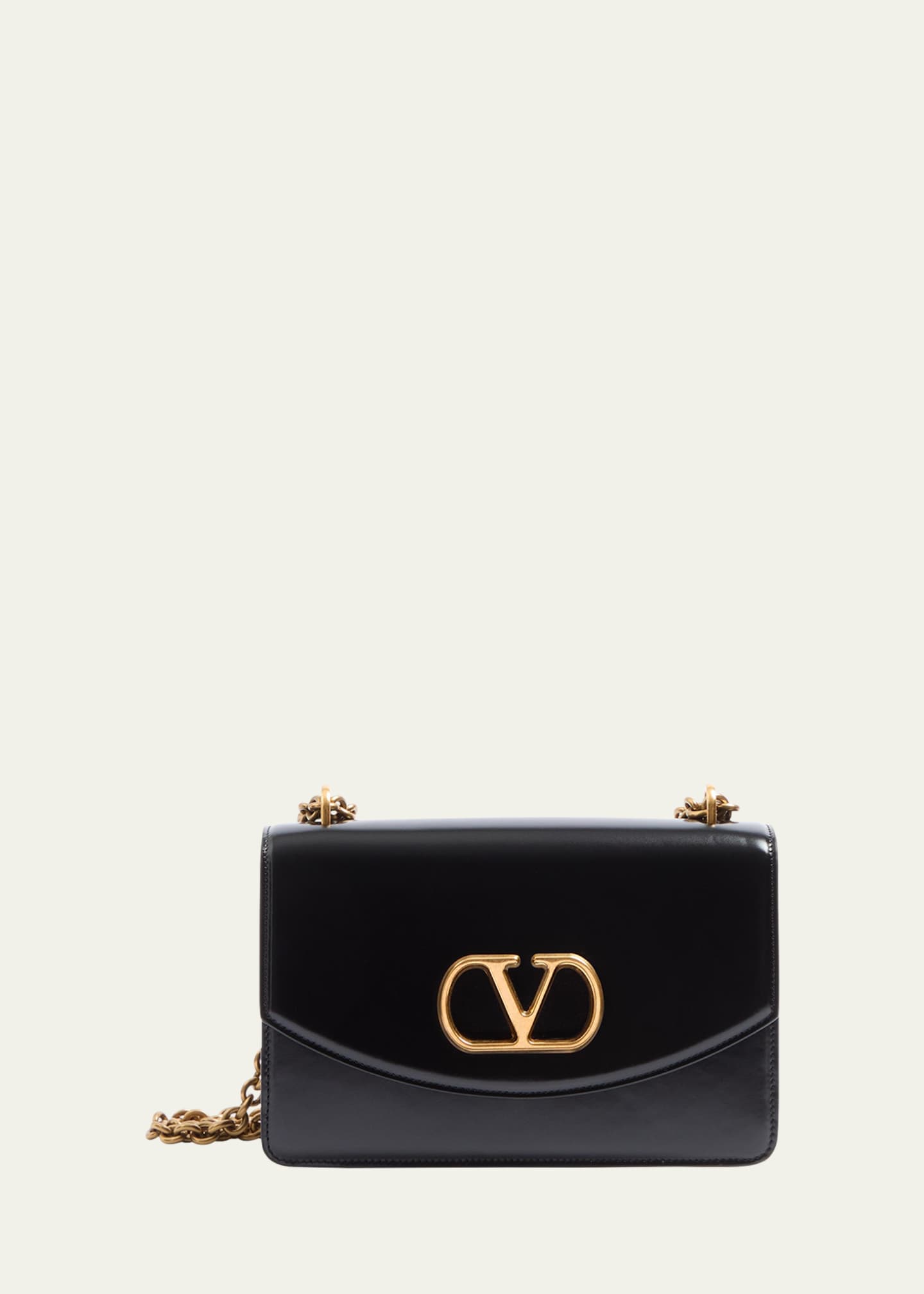 Valentino Garavani Vain Flap Leather Chain Shoulder Bag - Bergdorf