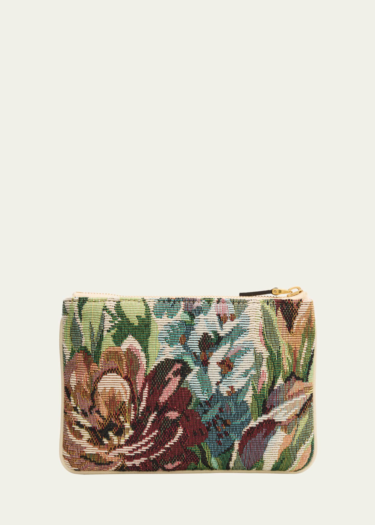 Valentino Garavani Small VLOGO Signature Brocade Pouch Clutch Bag Image 3 of 5