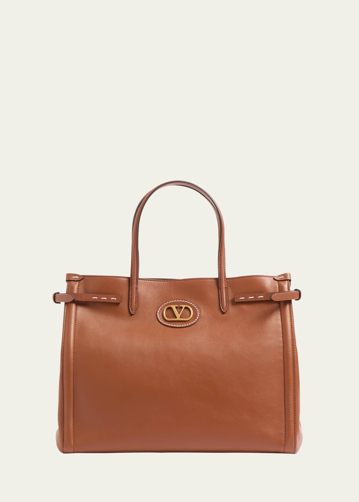 Valentino Garavani Antibes Medium Leather Tote Bag Image 1 of 3