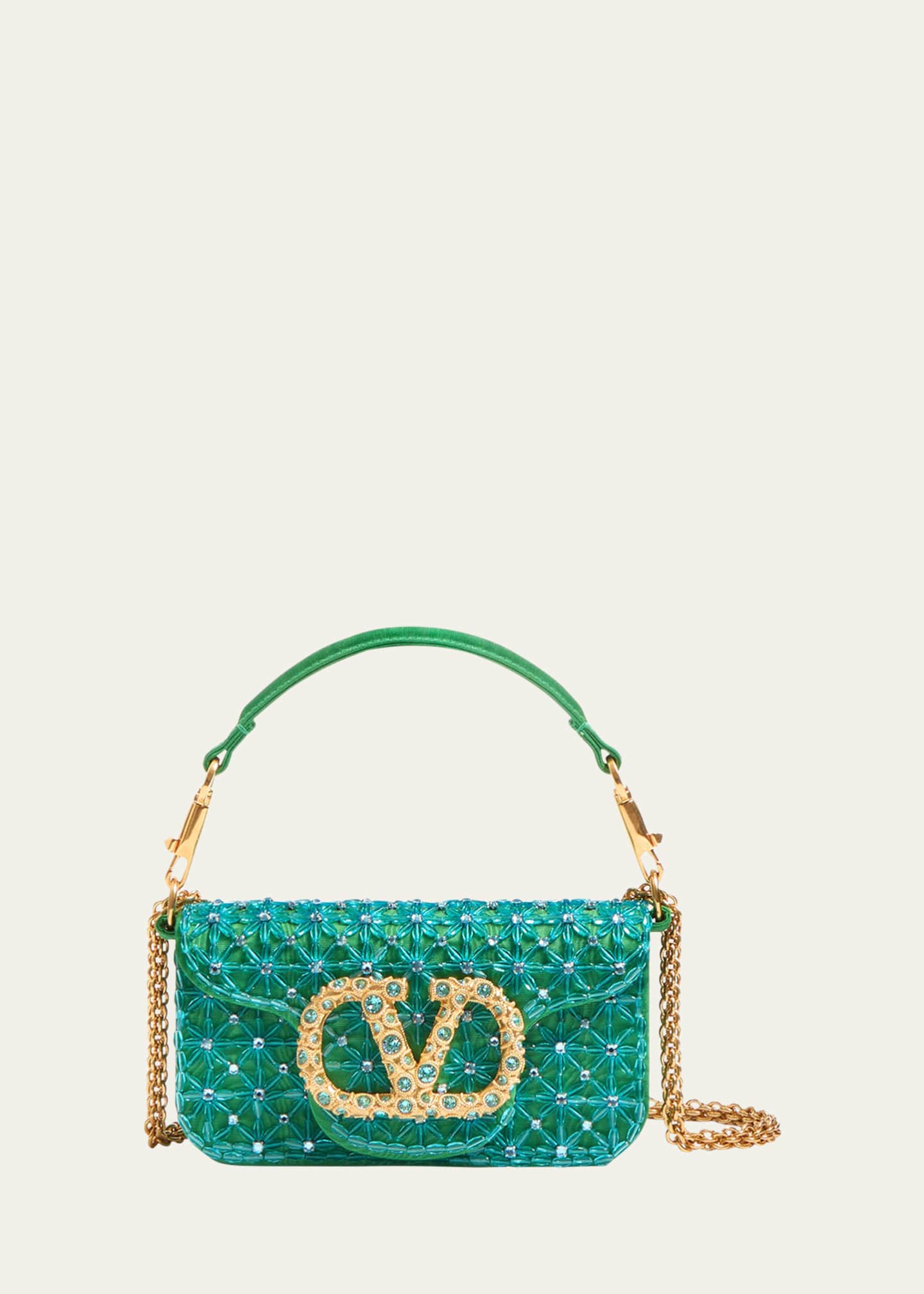 Valentino Garavani Loco Small Crystal Shoulder Bag