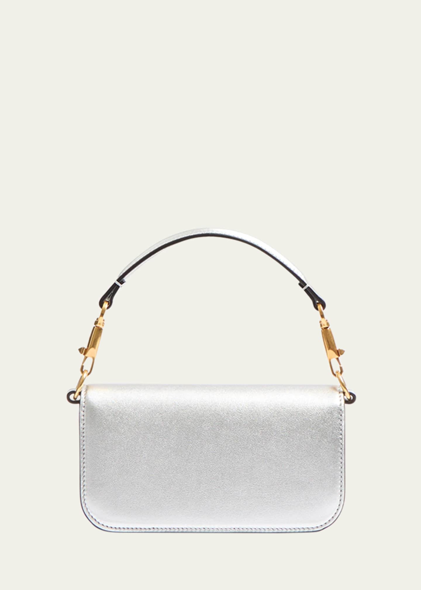 Valentino Garavani Loco Small Metallic Leather Crossbody Bag Image 3 of 5