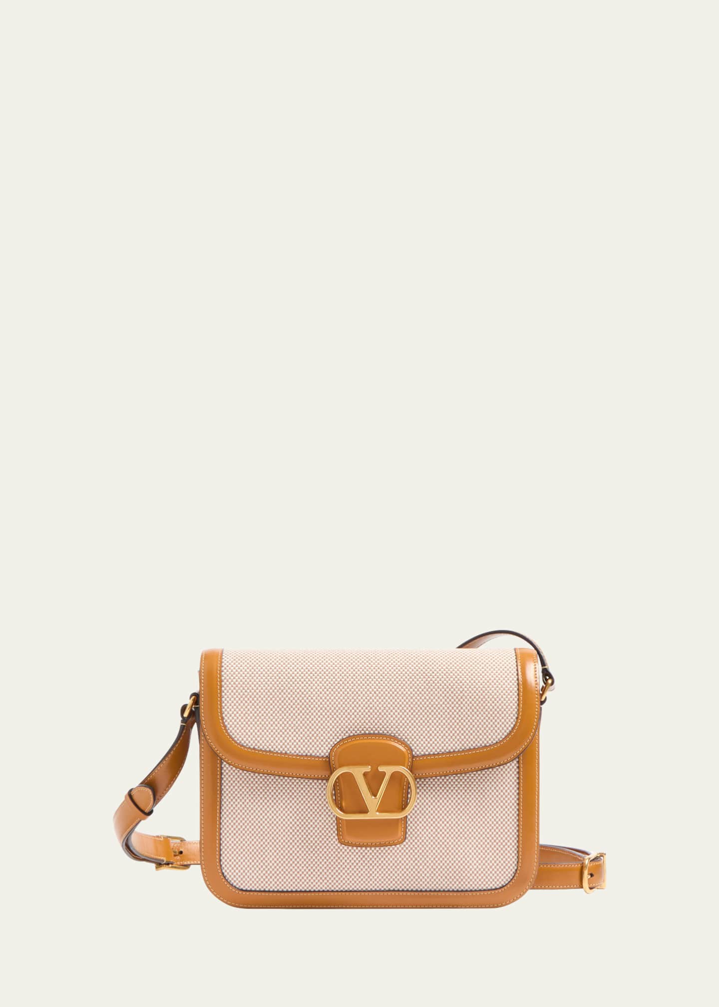 Valentino Garavani 9 to 5 Canvas Leather Crossbody Bag Bergdorf Goodman