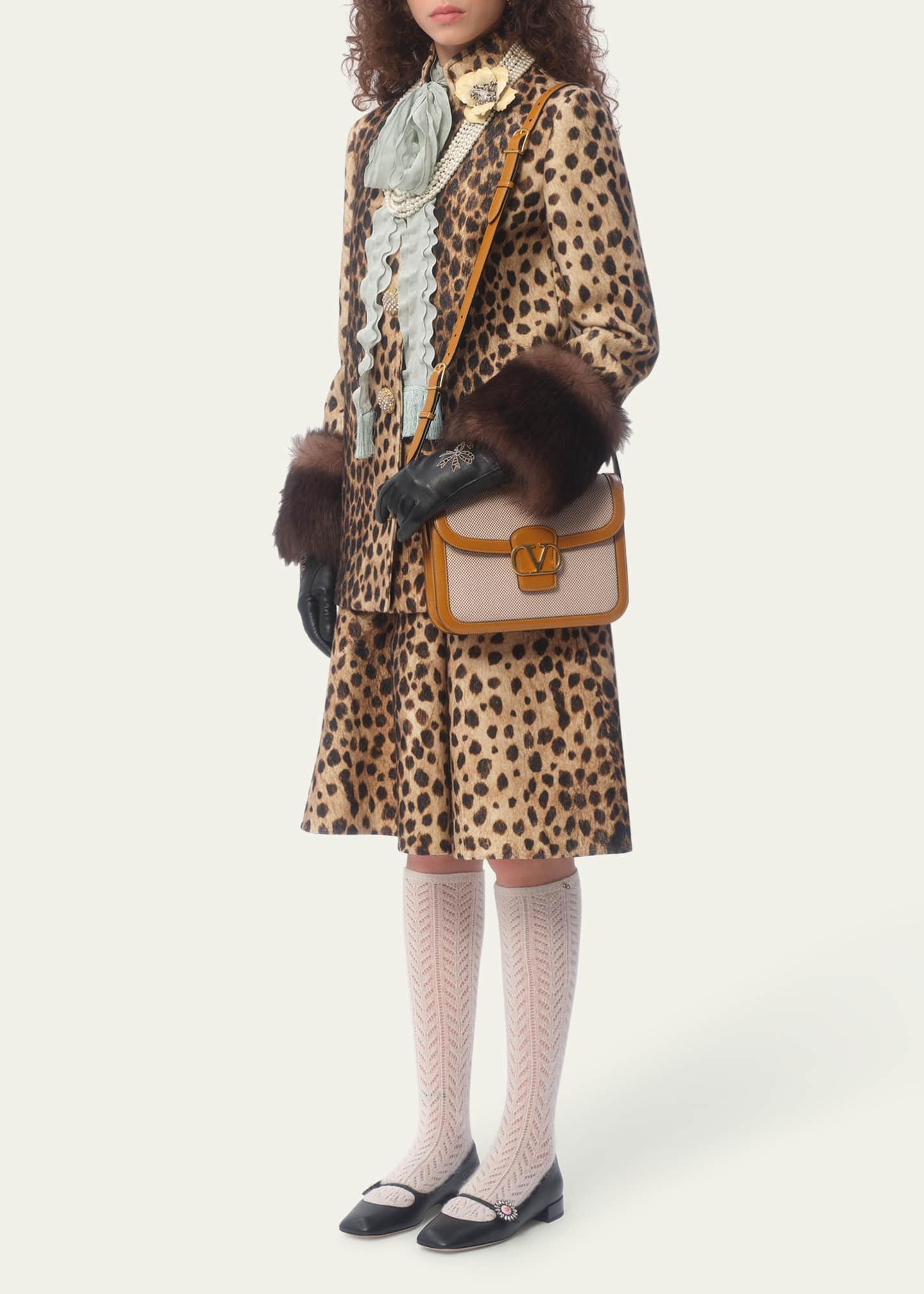 SALE valentino Garavani 9TO5 キャンバス ショルダーバッグ Valentino Garavani 9to5 Canvas Shoulder Bag for Woman in