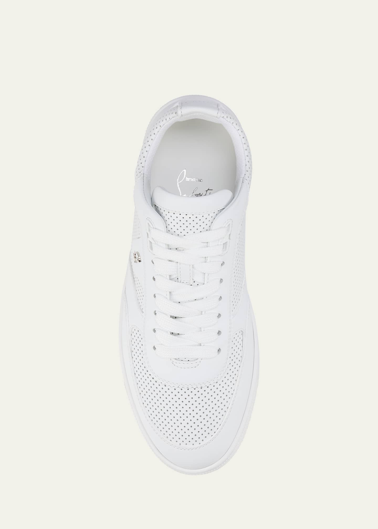 Christian Louboutin Tutti Rui Donna Perforated Red Sole Sneakers Image 5 of 5