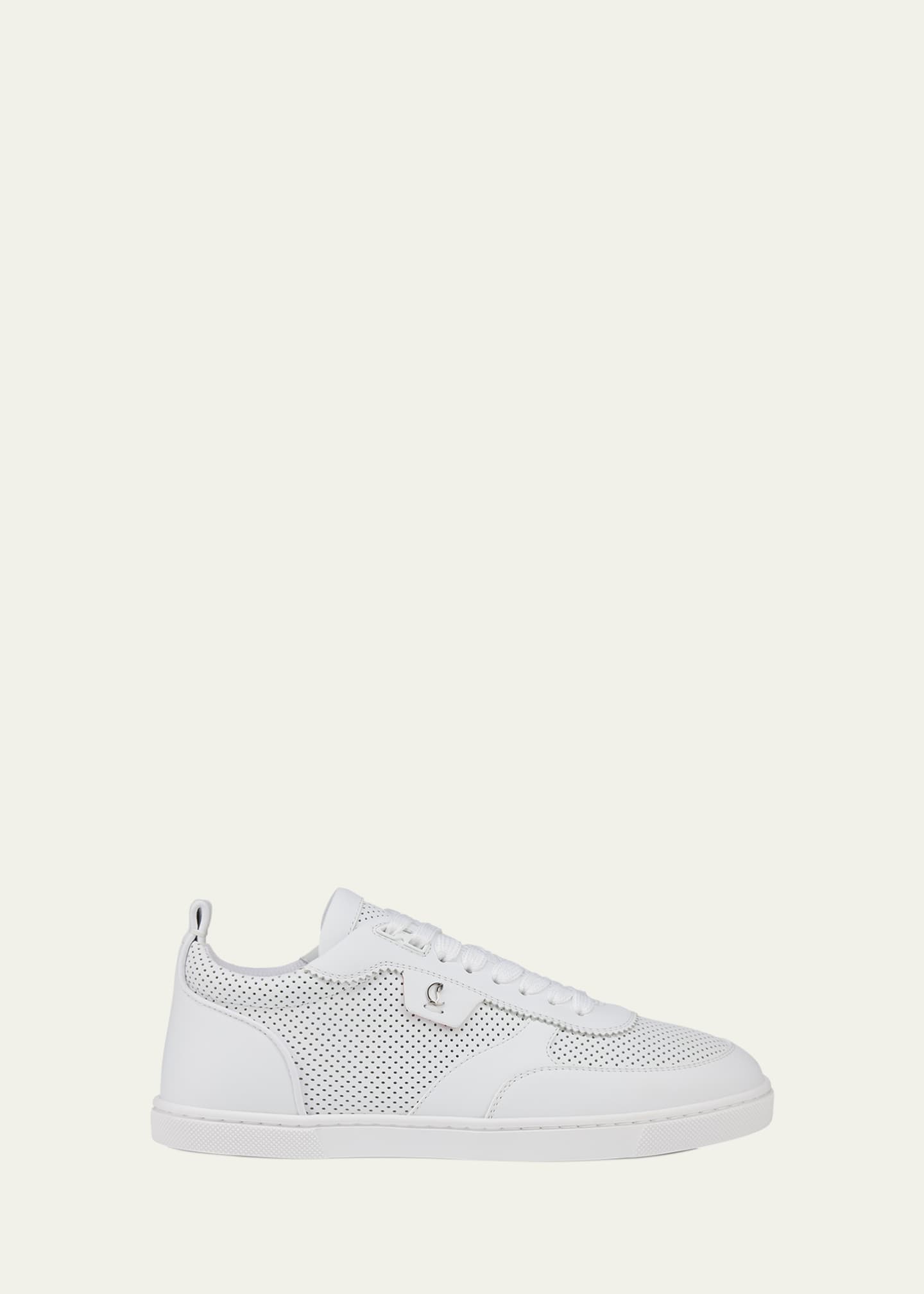Christian Louboutin Tutti Rui Donna Perforated Red Sole Sneakers Image 1 of 5