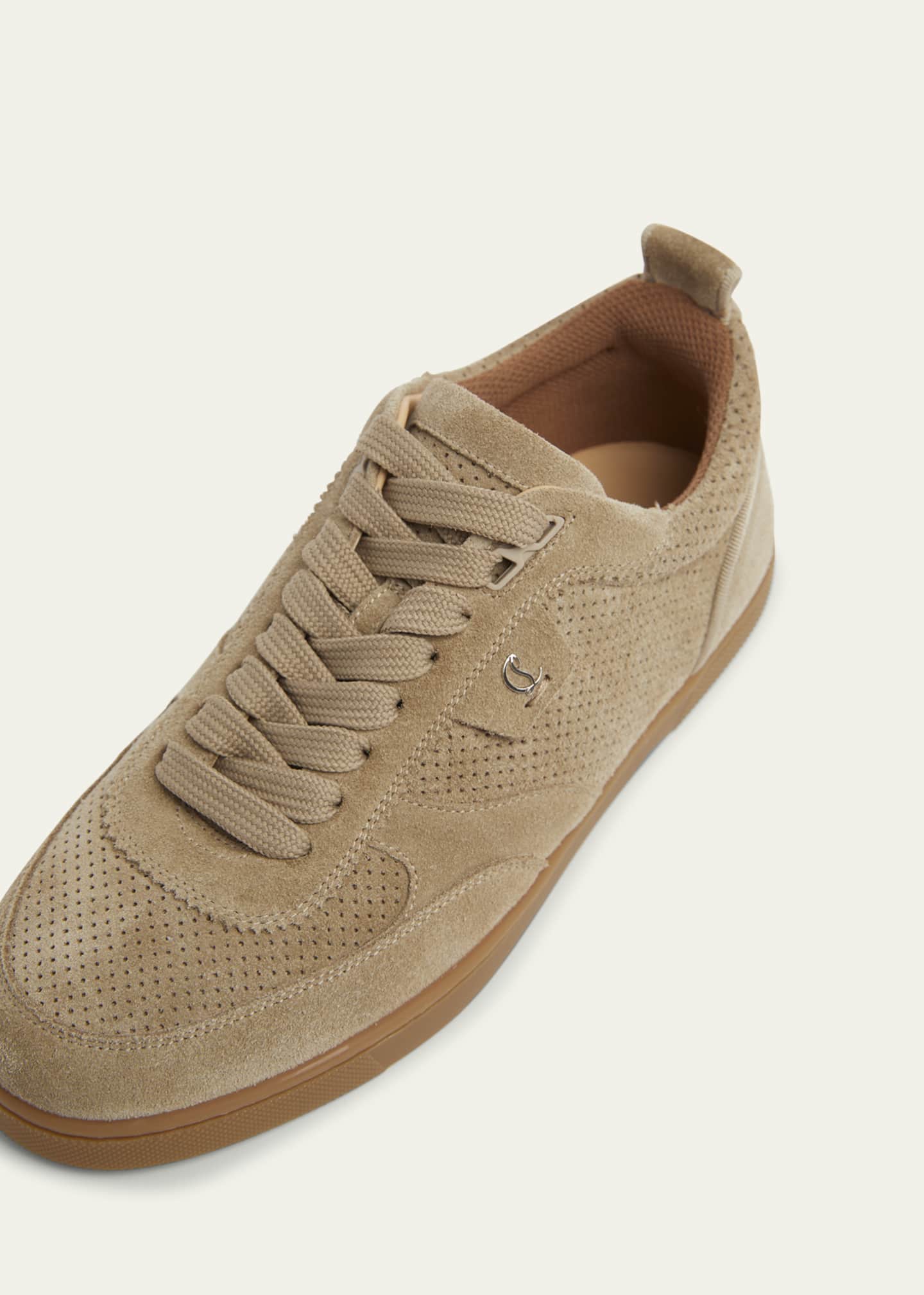 Christian Louboutin Tutti Donna Suede Red Sole Sneakers