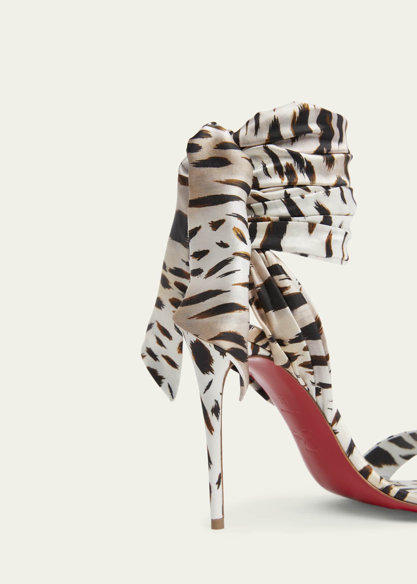 Christian Louboutin Sandale du Desert Printed Red Sole Sandals Bergdorf Goodman
