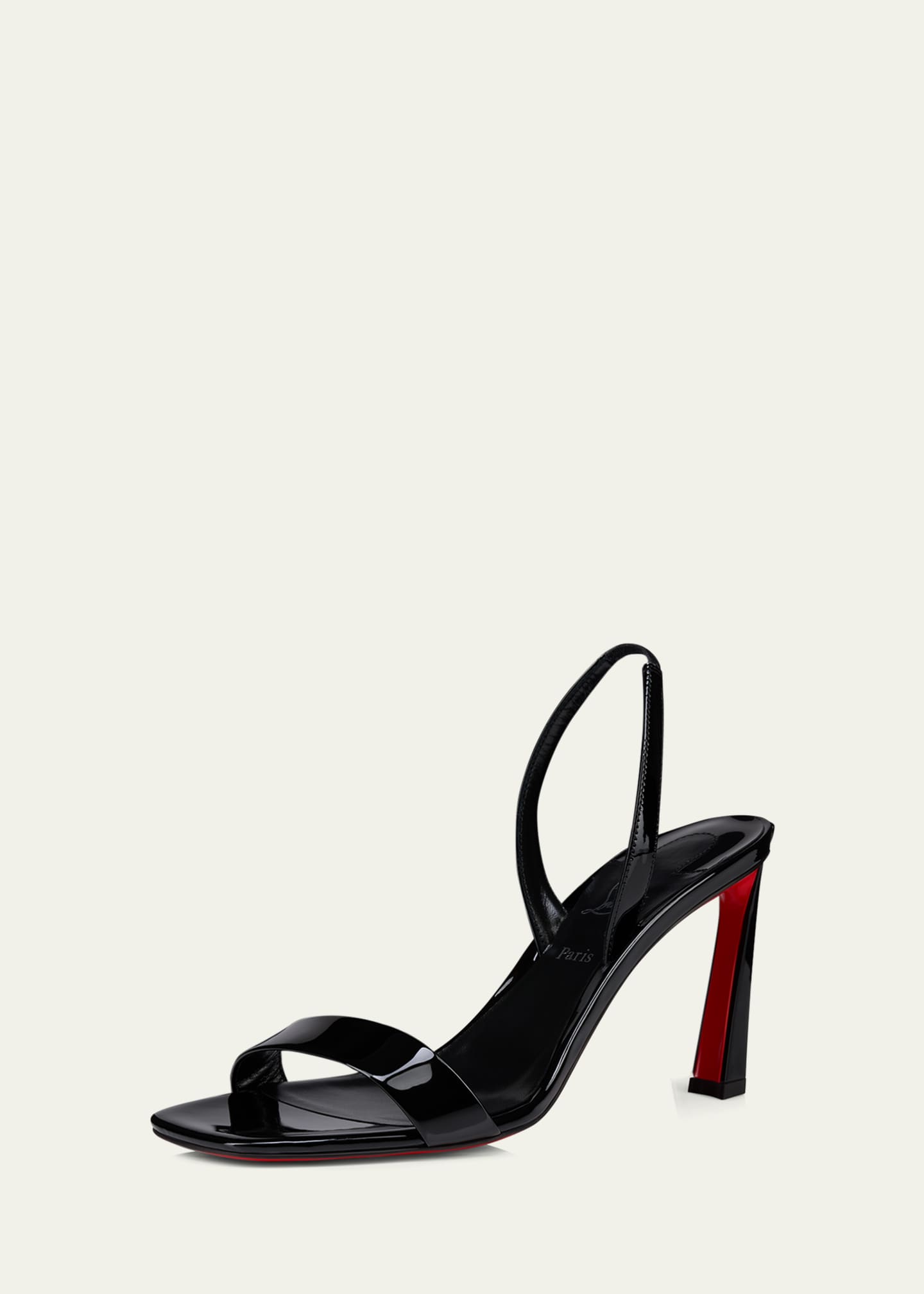 Christian Louboutin Condora Leather Red Sole Slingback Sandals Image 4 of 6