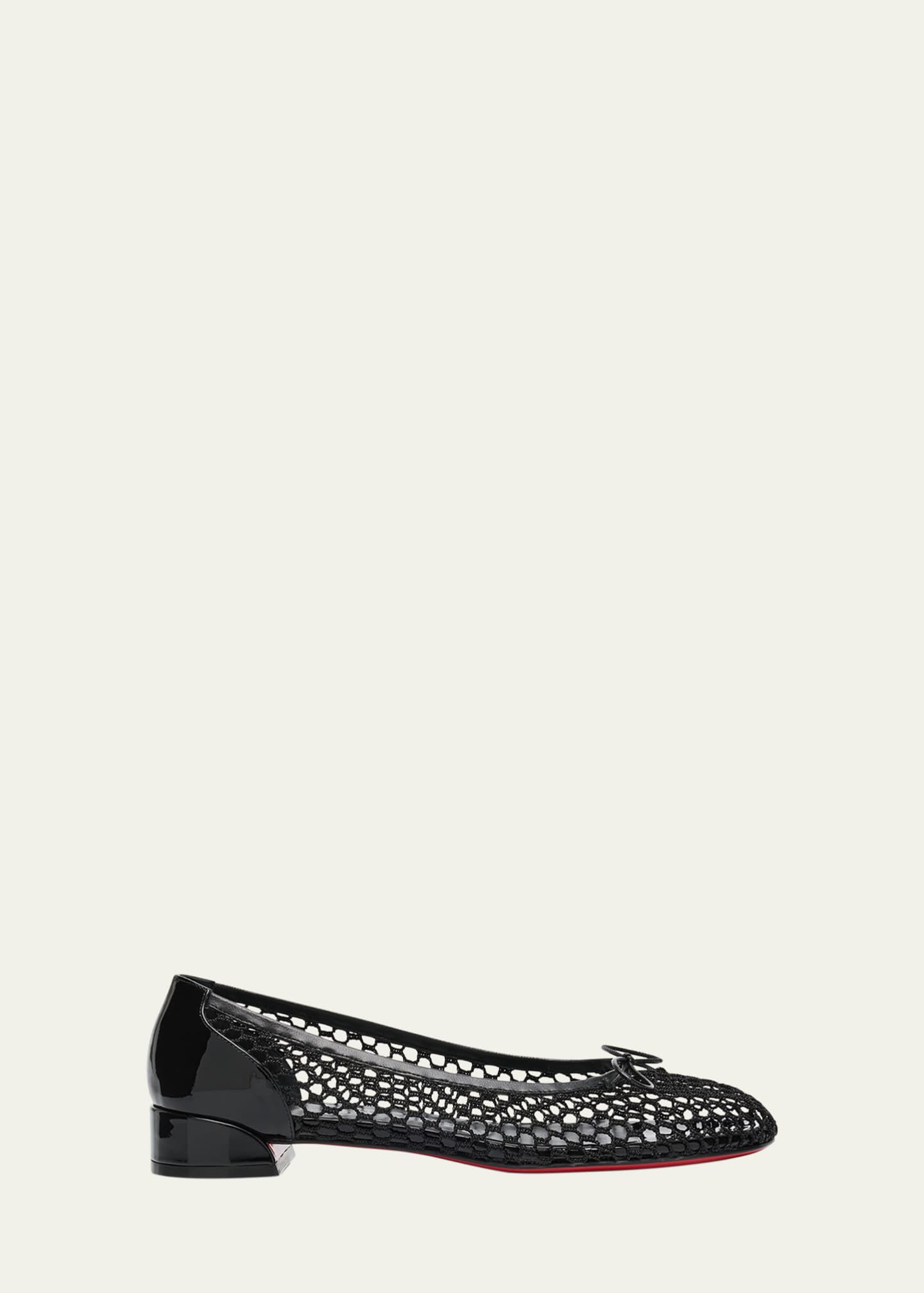 Christian Louboutin Sweet Jane Net Red Sole Ballerina Flats Image 1 of 7