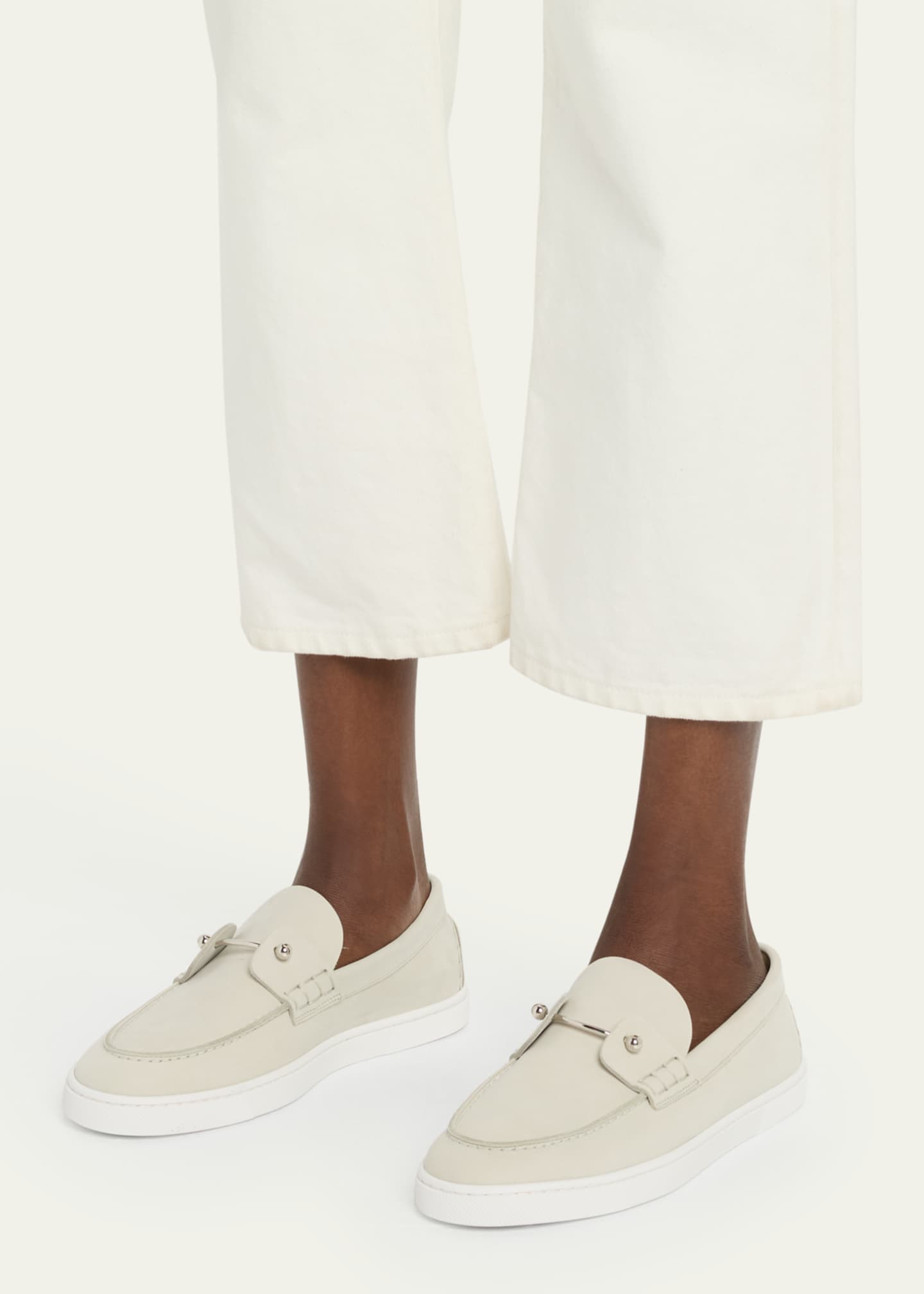 Christian Louboutin Chambeliboat Donna Nubuck Boat Shoes Image 2 of 7