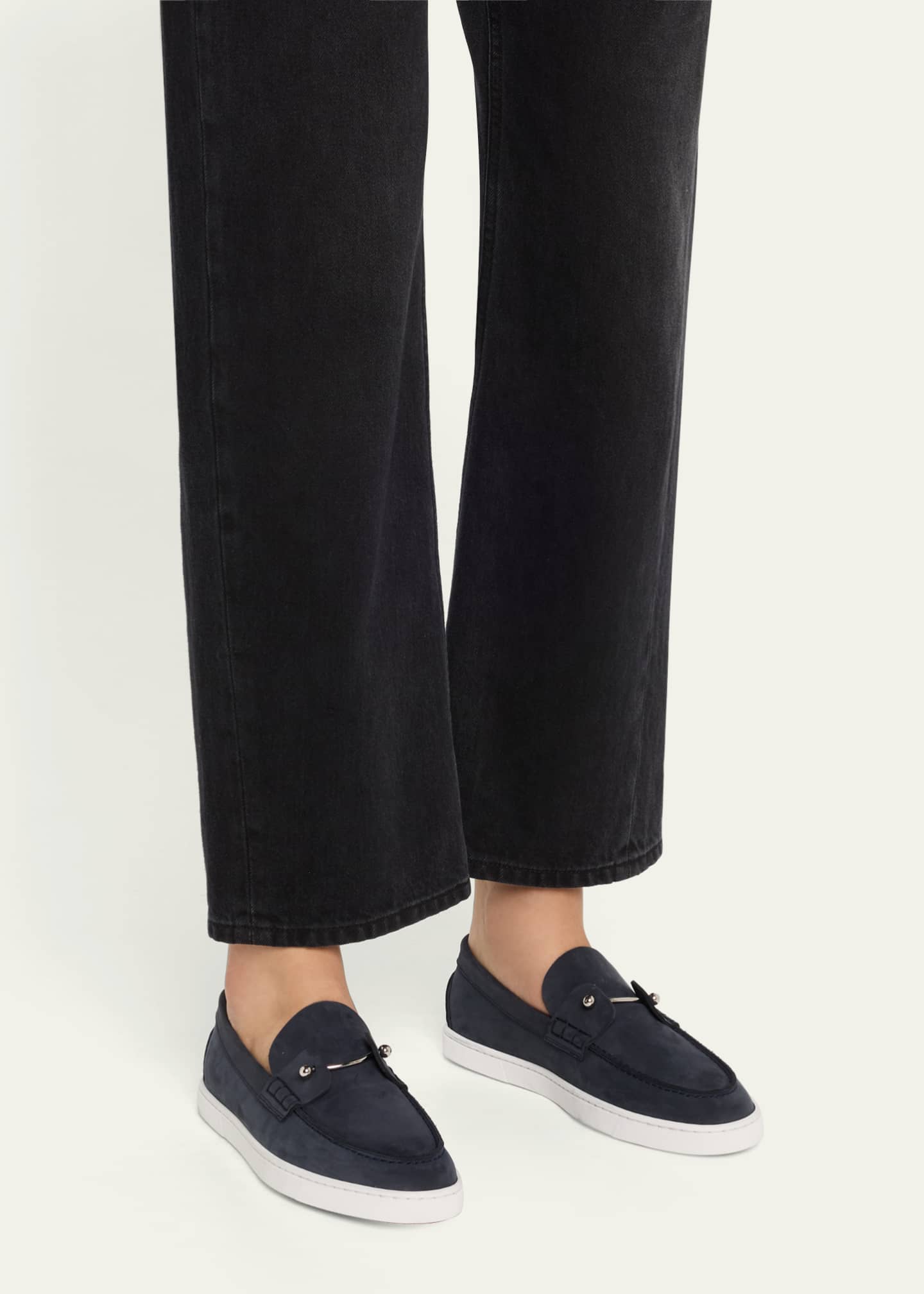 Christian Louboutin Chambeliboat Donna Nubuck Boat Shoes Image 2 of 7