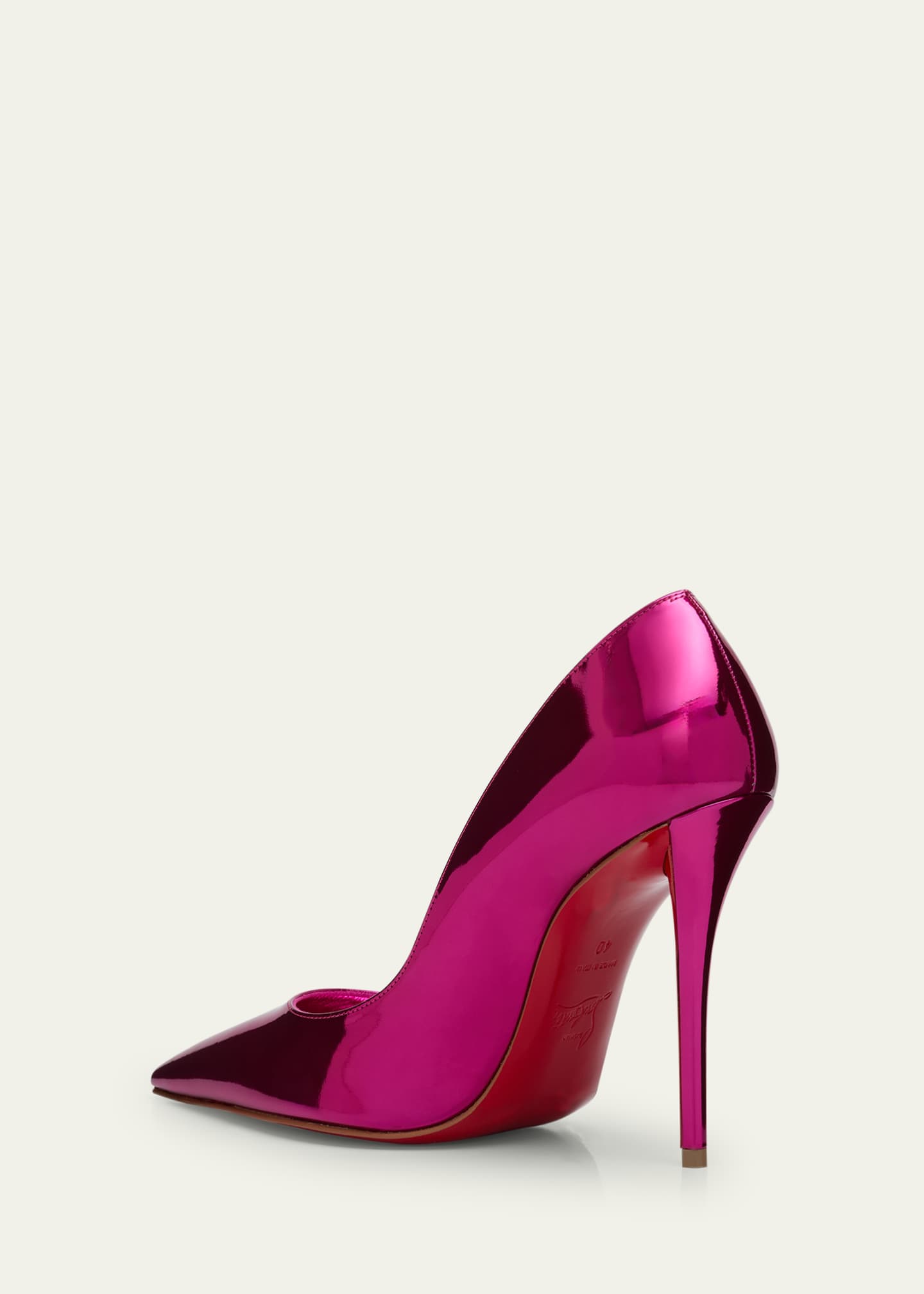 Christian Louboutin Miss Z Mirror Red Sole Pumps Image 4 of 6