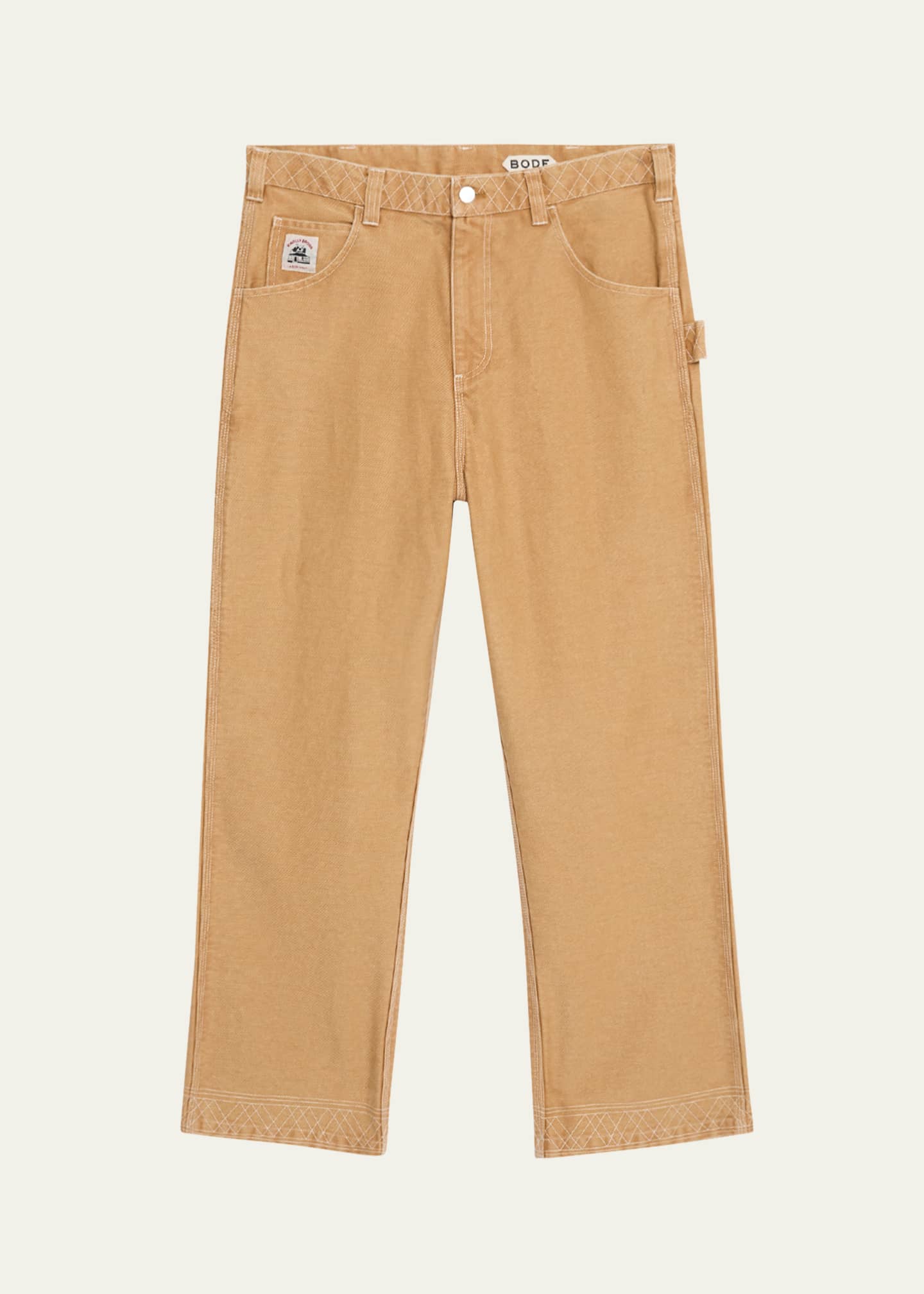 Bode Men's Embroidered Knolly Brook Trousers Image 1 of 5