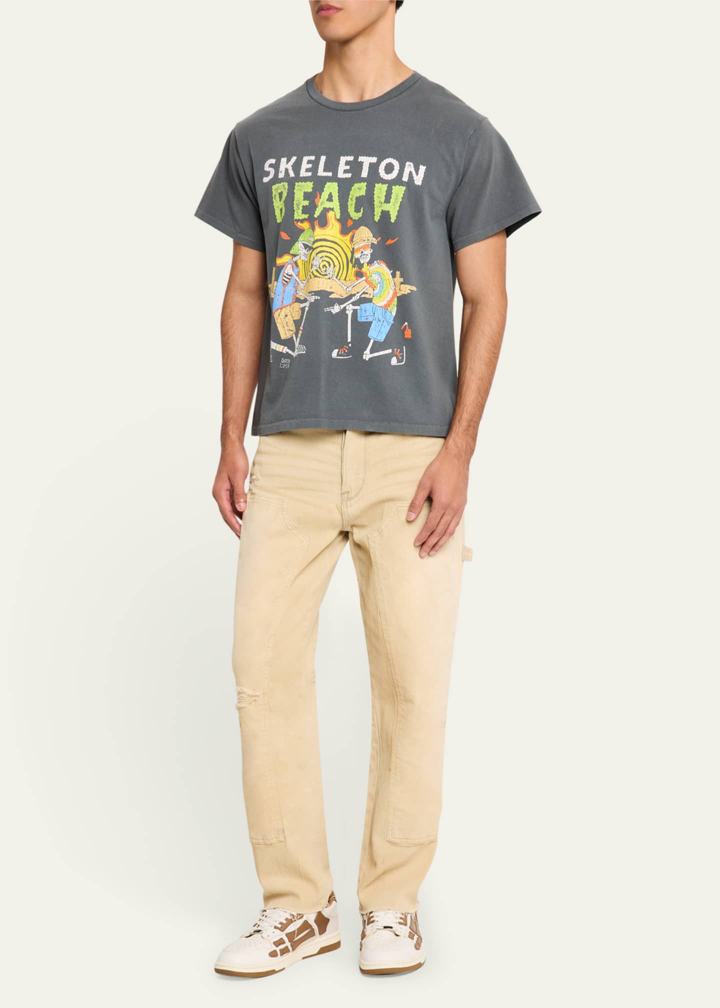 GALLERY DEPARTMENT Men's Skeleton Beach Jersey T-Shirt Image 2 of 5