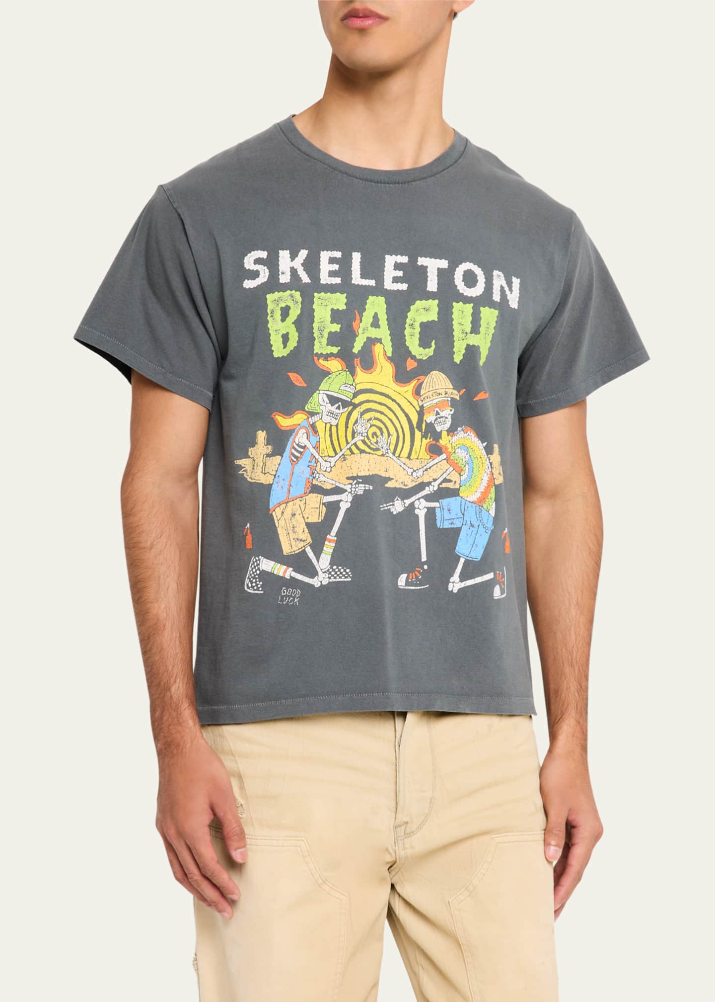 GALLERY DEPARTMENT Men's Skeleton Beach Jersey T-Shirt Image 4 of 5