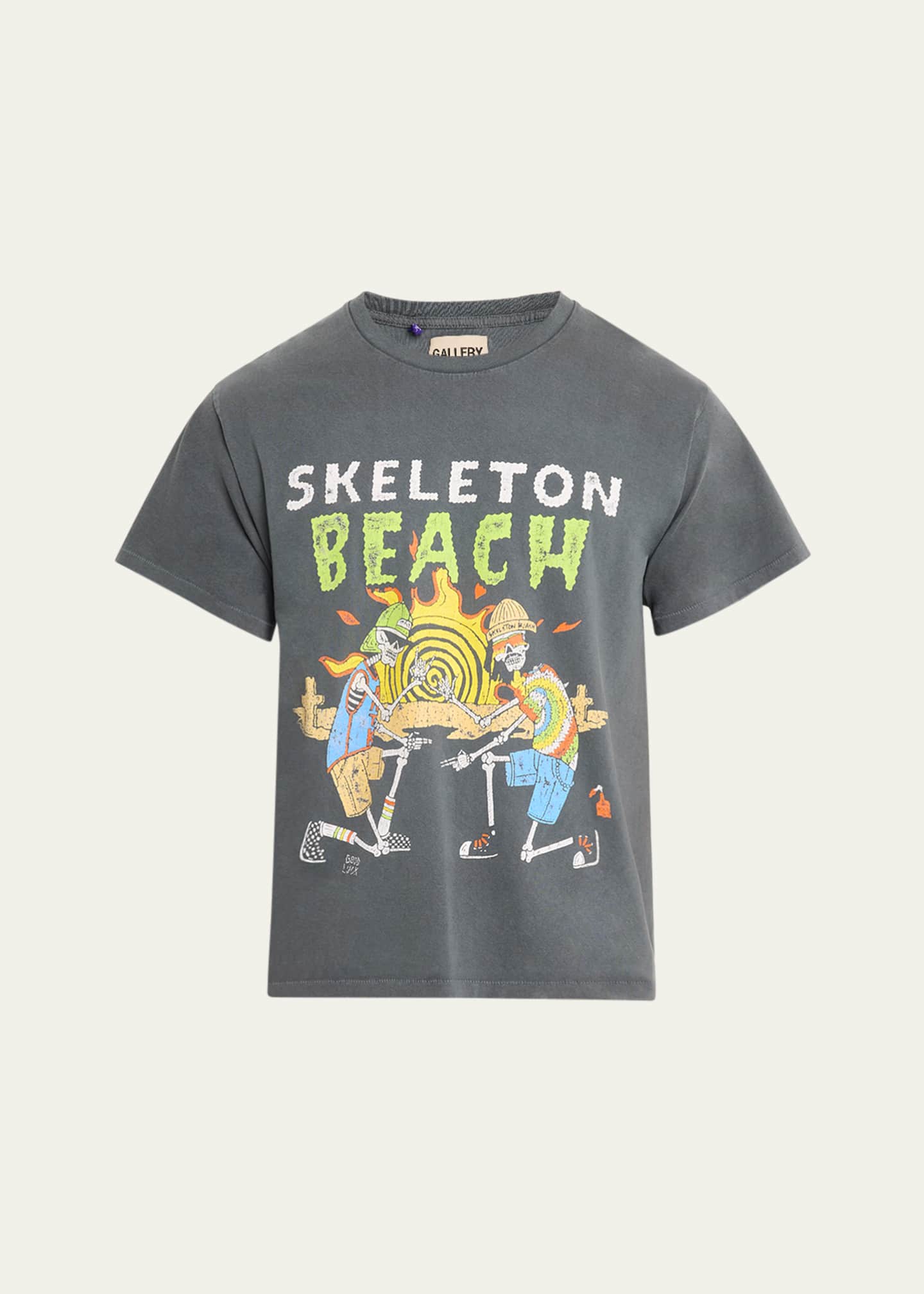 GALLERY DEPARTMENT Men's Skeleton Beach Jersey T-Shirt Image 1 of 5