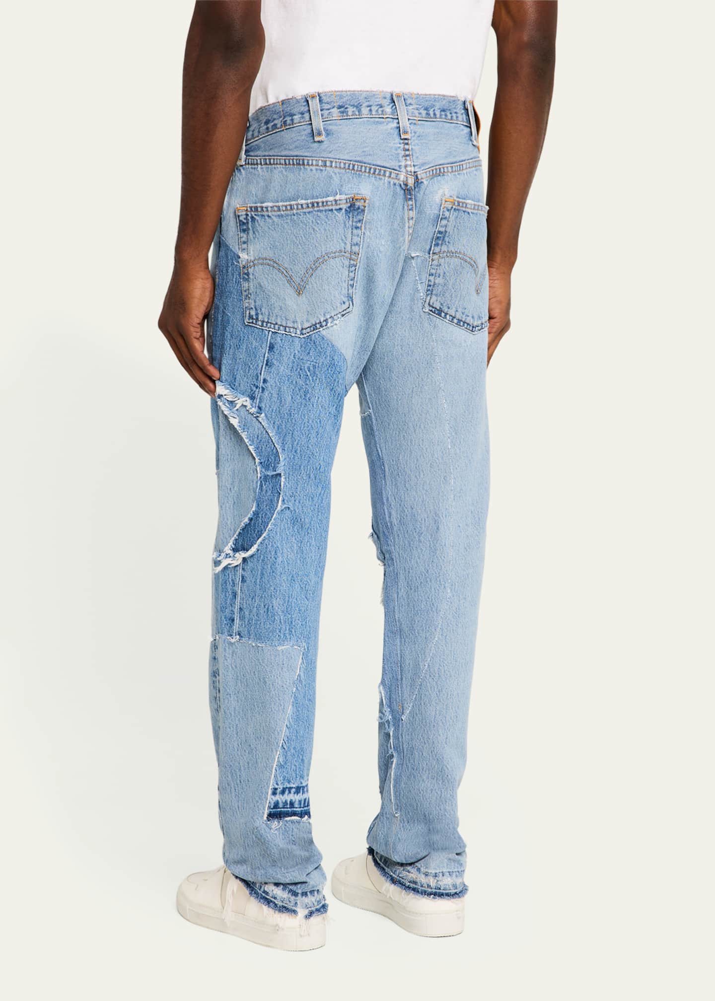 GALLERY DEPARTMENT Men's Multi-Panel Straight-Leg Jeans Image 3 of 5
