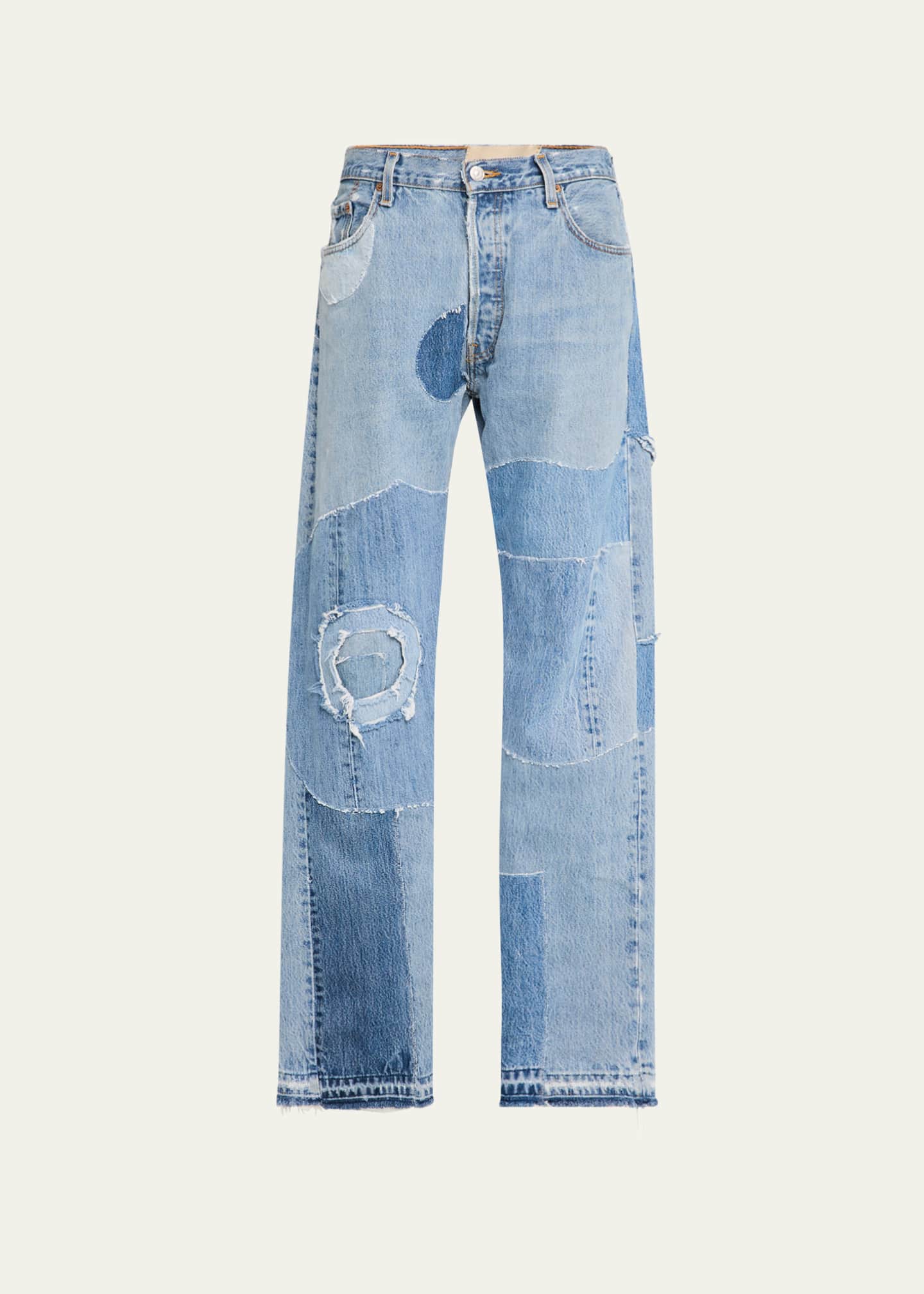GALLERY DEPARTMENT Men's Multi-Panel Straight-Leg Jeans Image 1 of 5