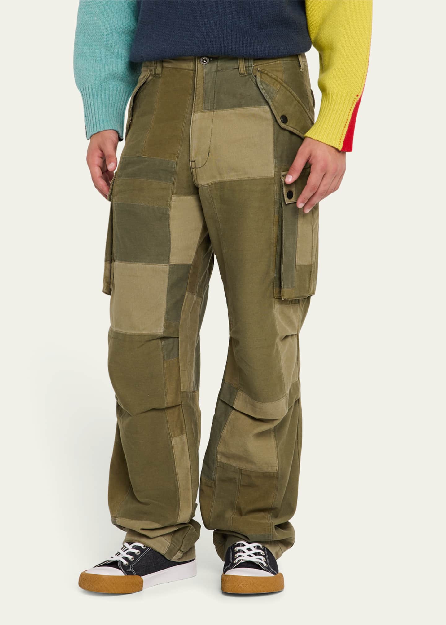 GALLERY DEPARTMENT Men's Multi Patchwork Cargo Pants Image 4 of 5