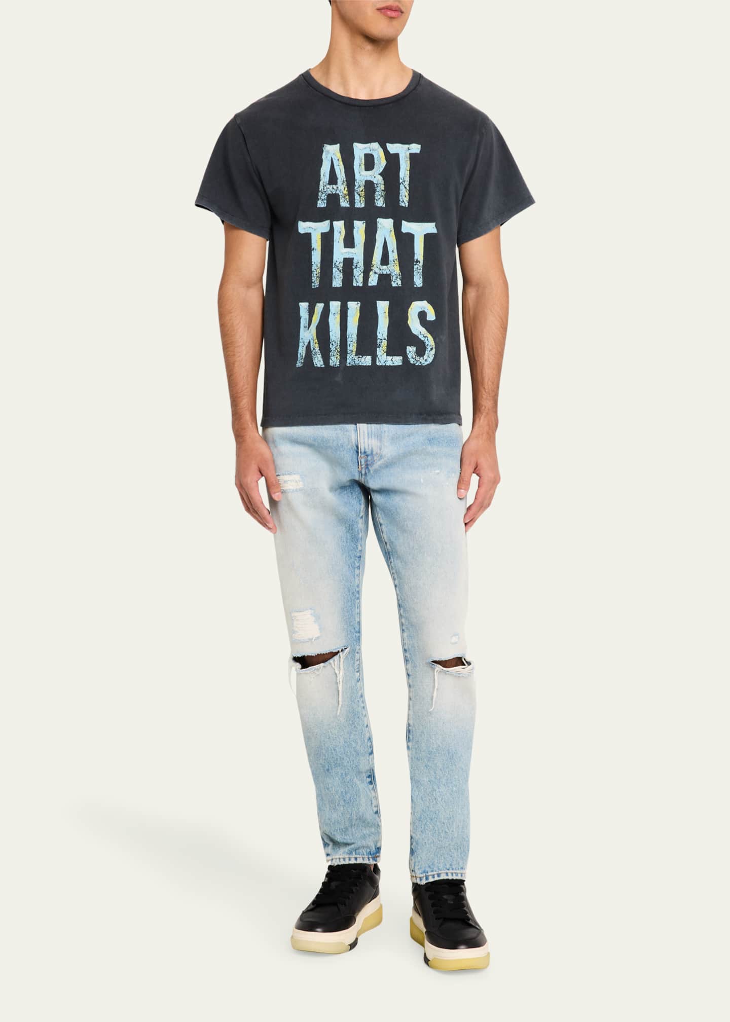 GALLERY DEPARTMENT Men's Art That Kills Jersey T-Shirt Image 2 of 5
