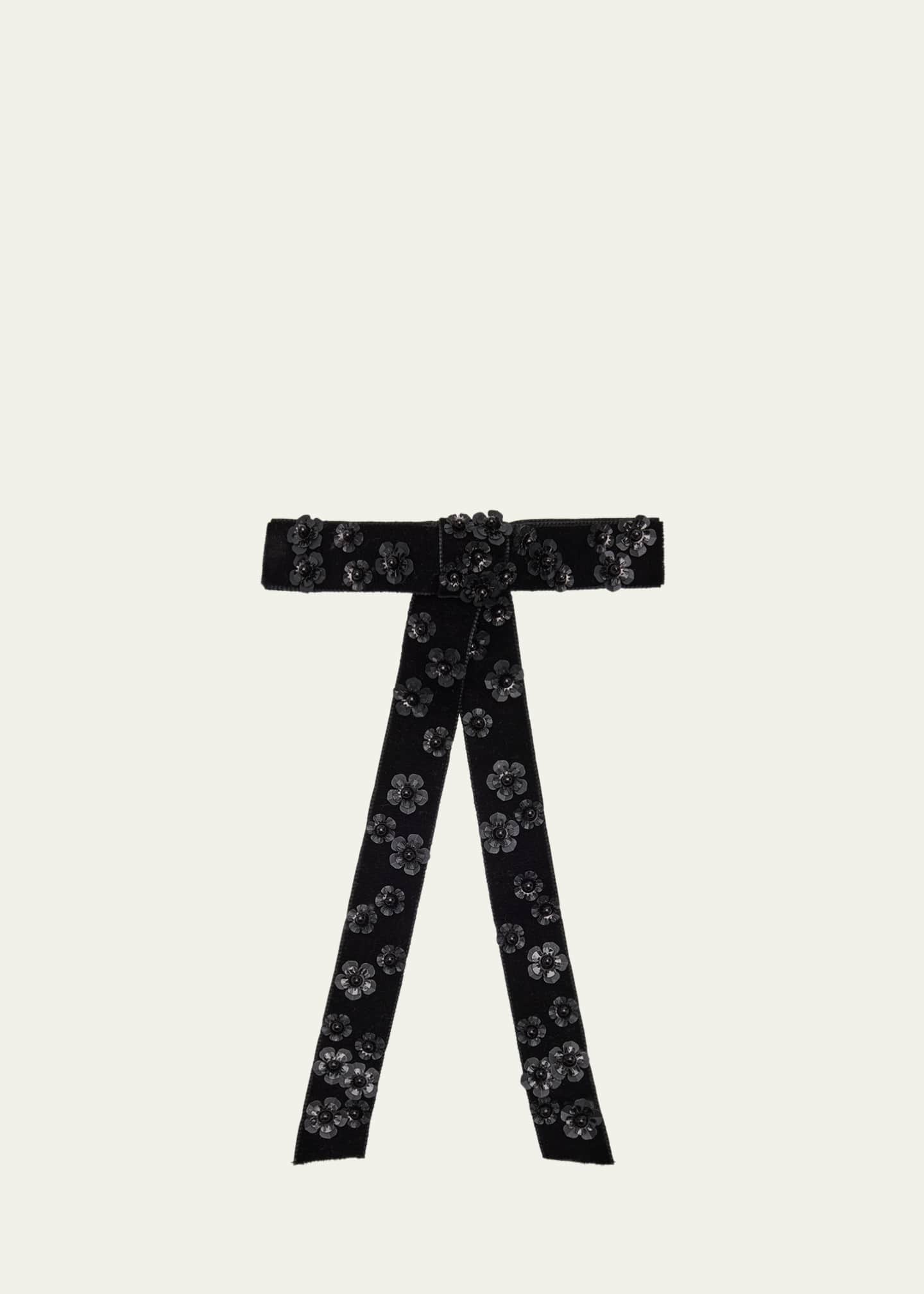 Lelet Ny Kate Sequin Floral Bow Image 1 of 2