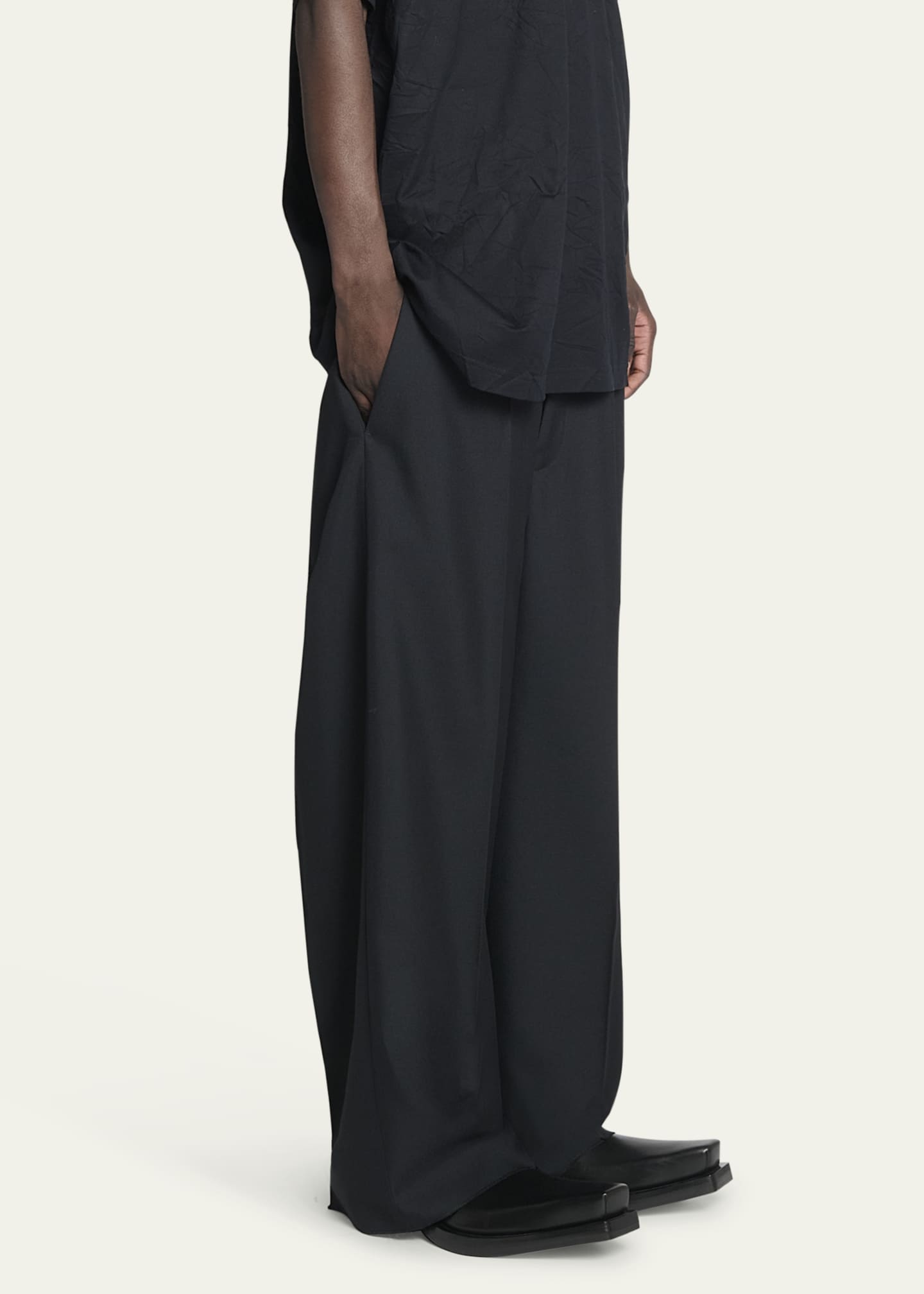 Balenciaga Men's Triple Waistband Trousers - Bergdorf Goodman