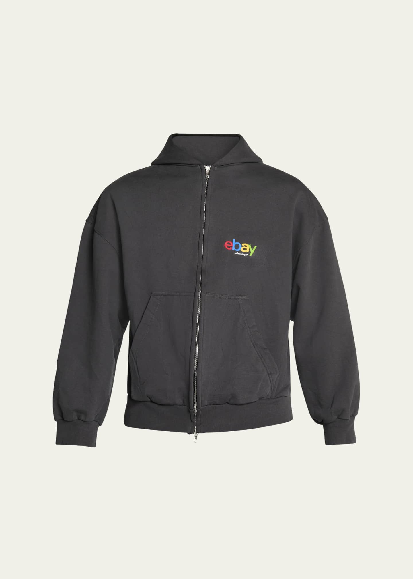 Balenciaga x Ebay Men's Washed Terry Zip Hoodie