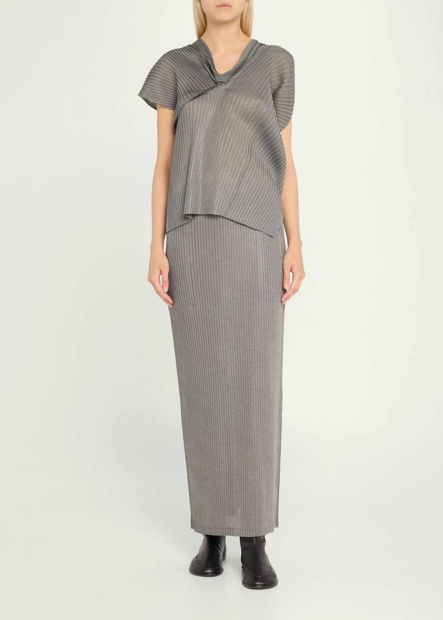Issey Miyake Restore Blend Pleats Cowl Top Image 2 of 5
