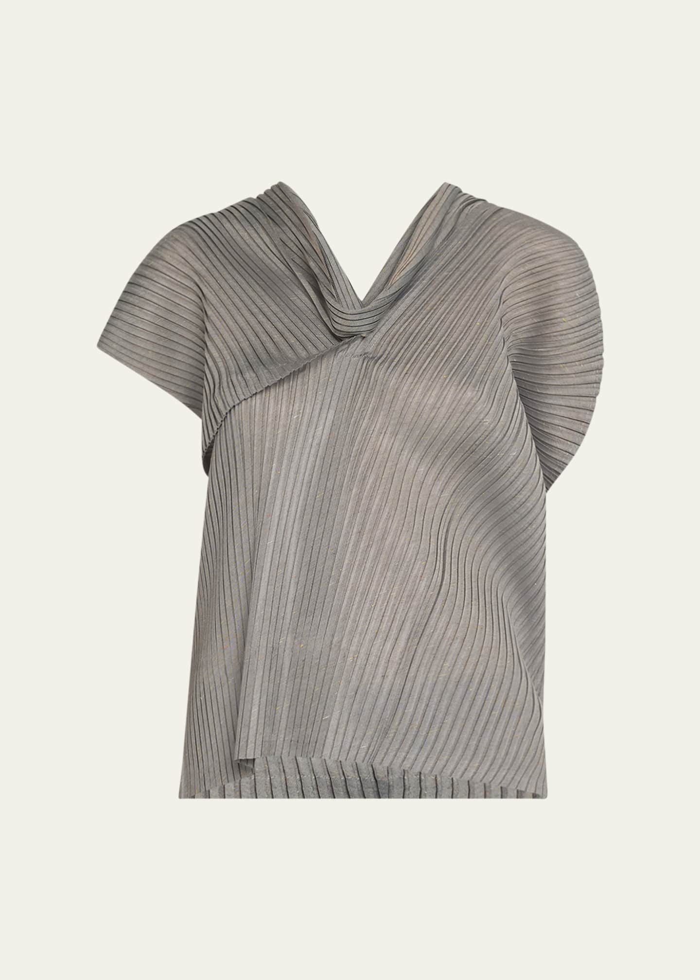 Issey Miyake Restore Blend Pleats Cowl Top Image 1 of 5