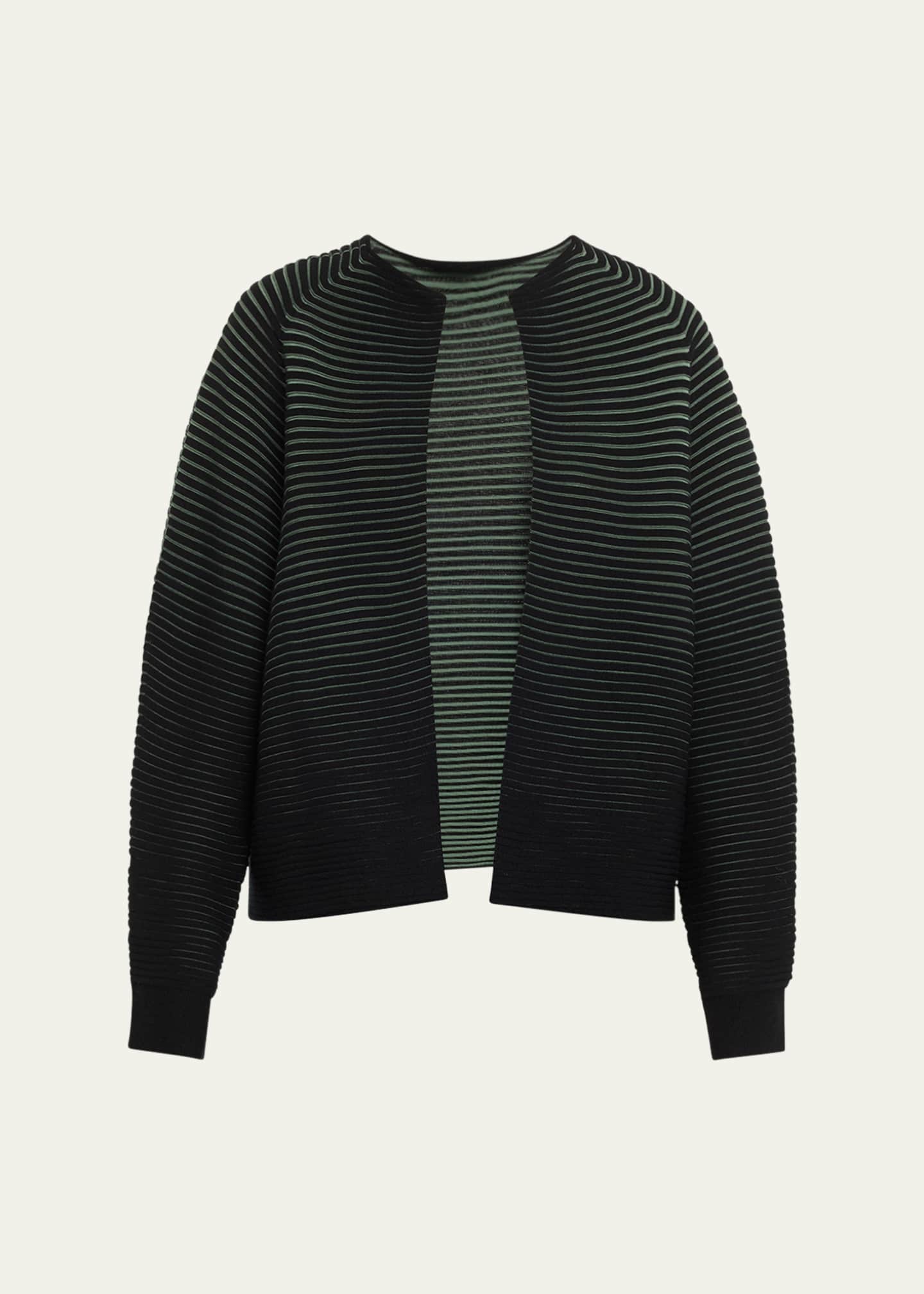 【12月スーパーSALE 15％OFF】 Issey Miyake Open Front Circle Knit Wool Cardigan - Bergdorf トップス