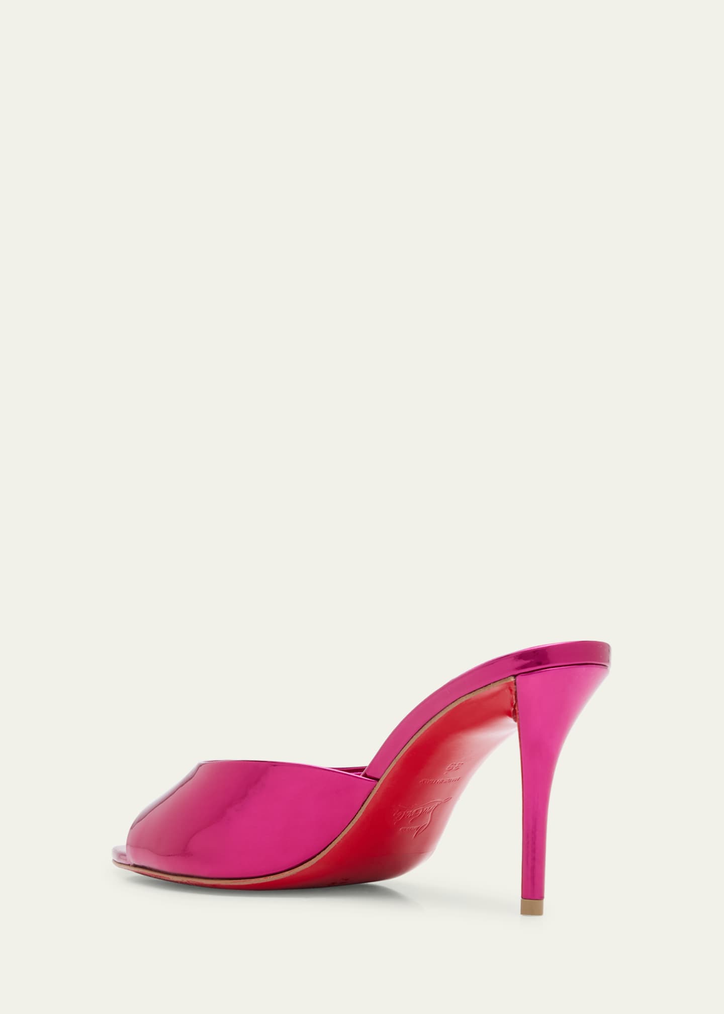 Christian Louboutin Miss Z Mirror Red Sole Mule Sandals Image 4 of 6