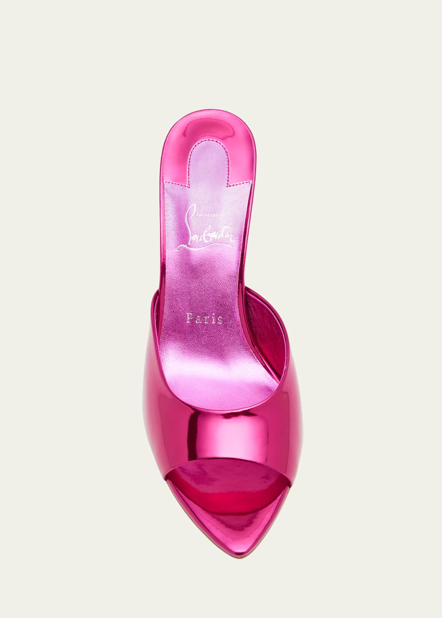 Christian Louboutin Miss Z Mirror Red Sole Mule Sandals Image 6 of 6